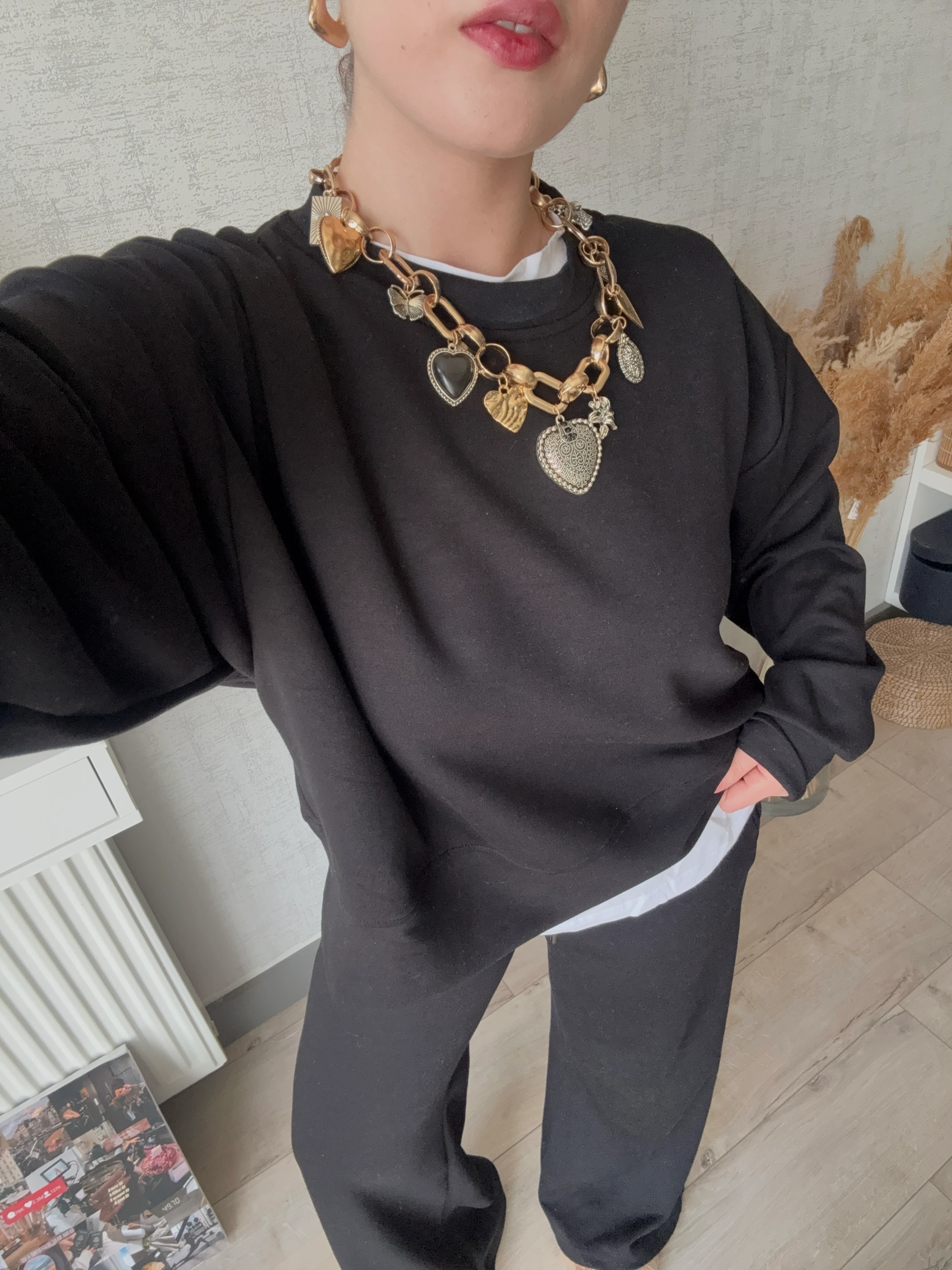 Oys Modal Siyah Takım