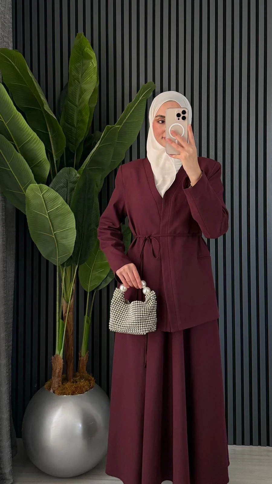 İPLİ KEMER DETAYLI ETEK TAKIM