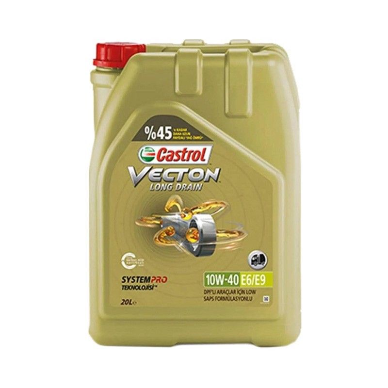 10W-40 Castrol DPF 20 Litre Motor Yağı | Bidon E6/E9