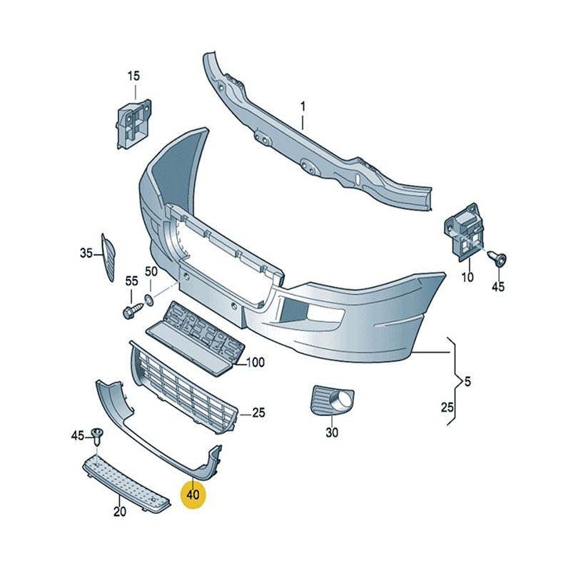 Volkswagen Crafter Tampon Basamak Çerçevesi | 2E0807819