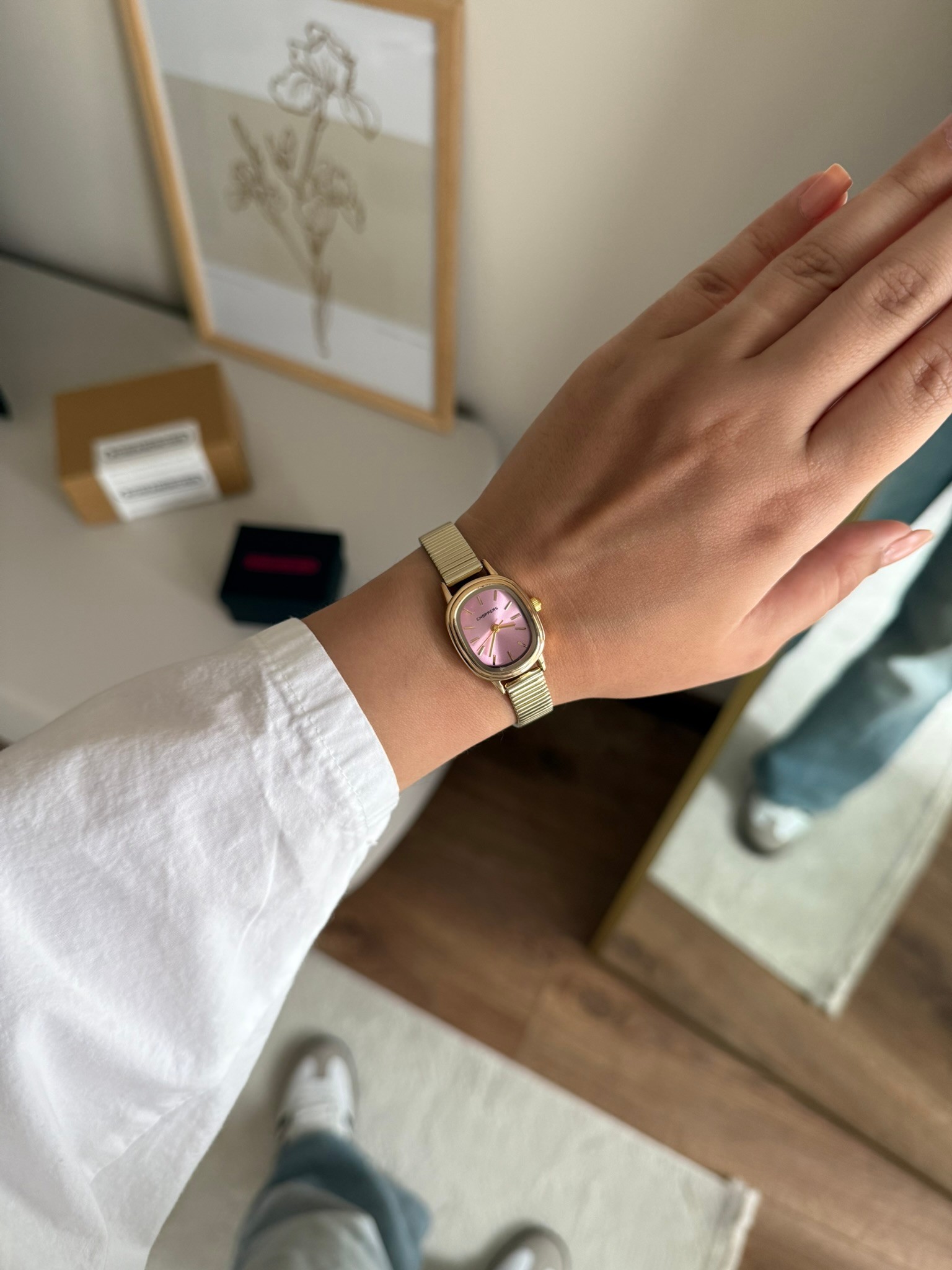 Clefone Basic Tasarım Kadın Kol Saati Gold (Pembe Kadran)