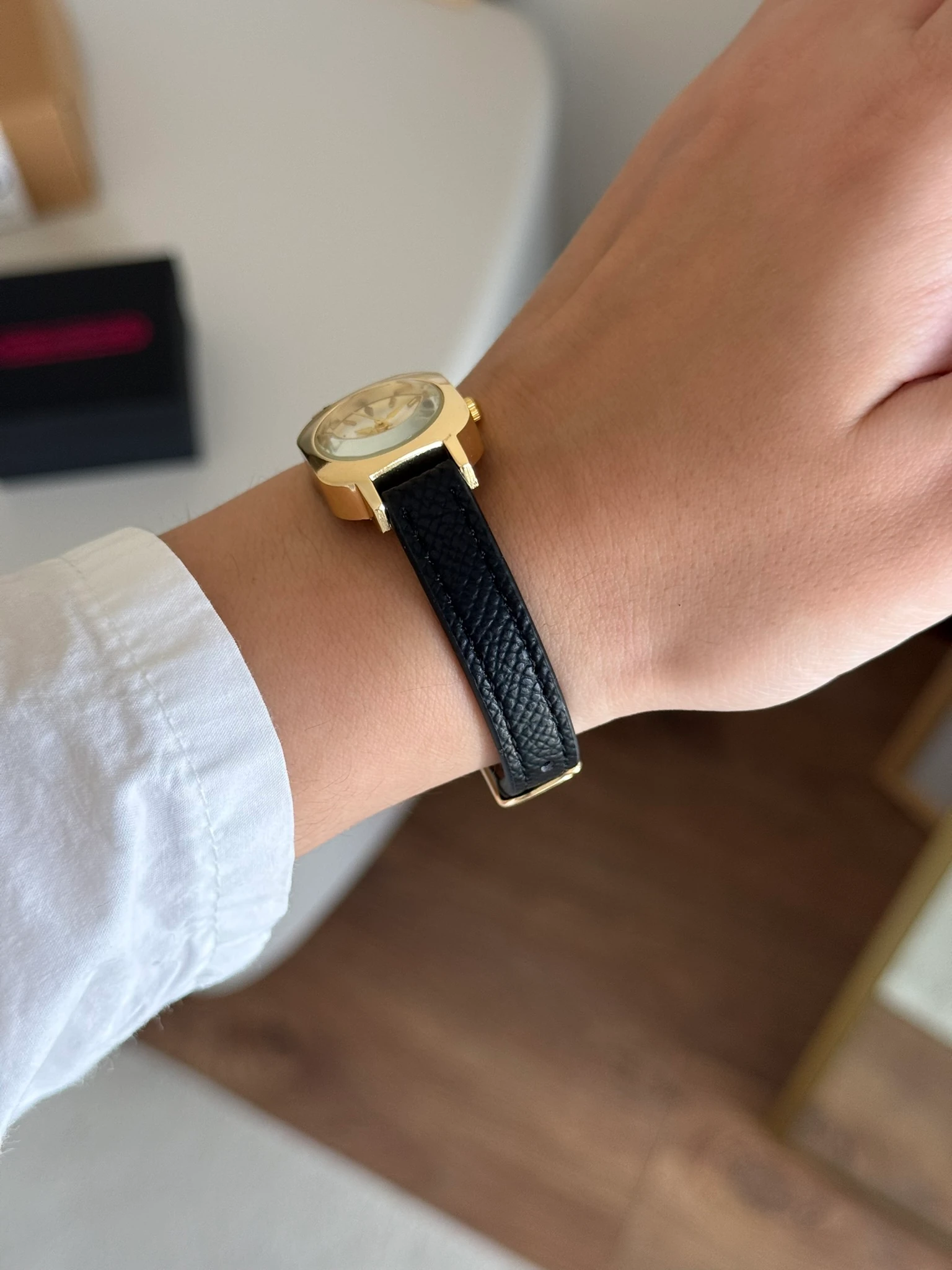 Bowie Vintage Model Deri Kayış Kadın Kol Saati - Siyah