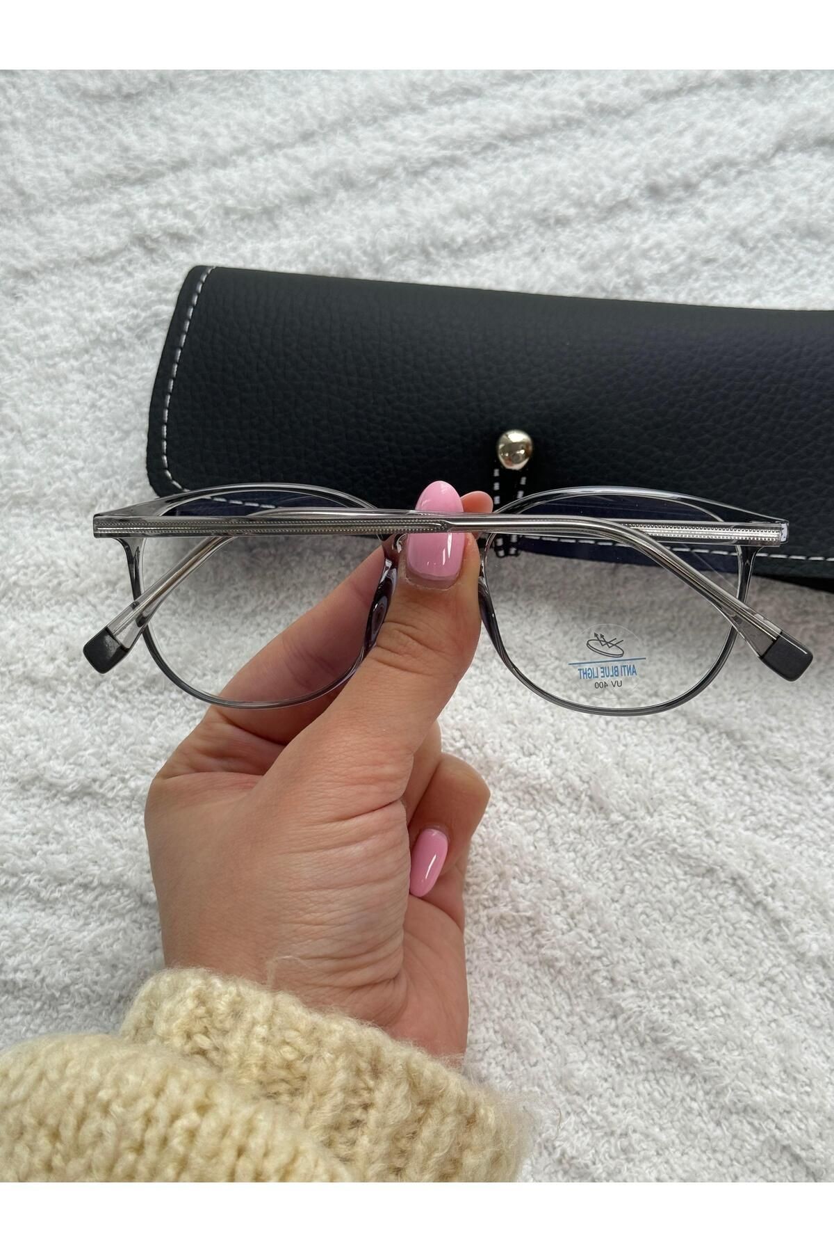 Wilson Optik Uyumlu Kemik Model Mavi Işık Koruyucu Gözlük Gri
