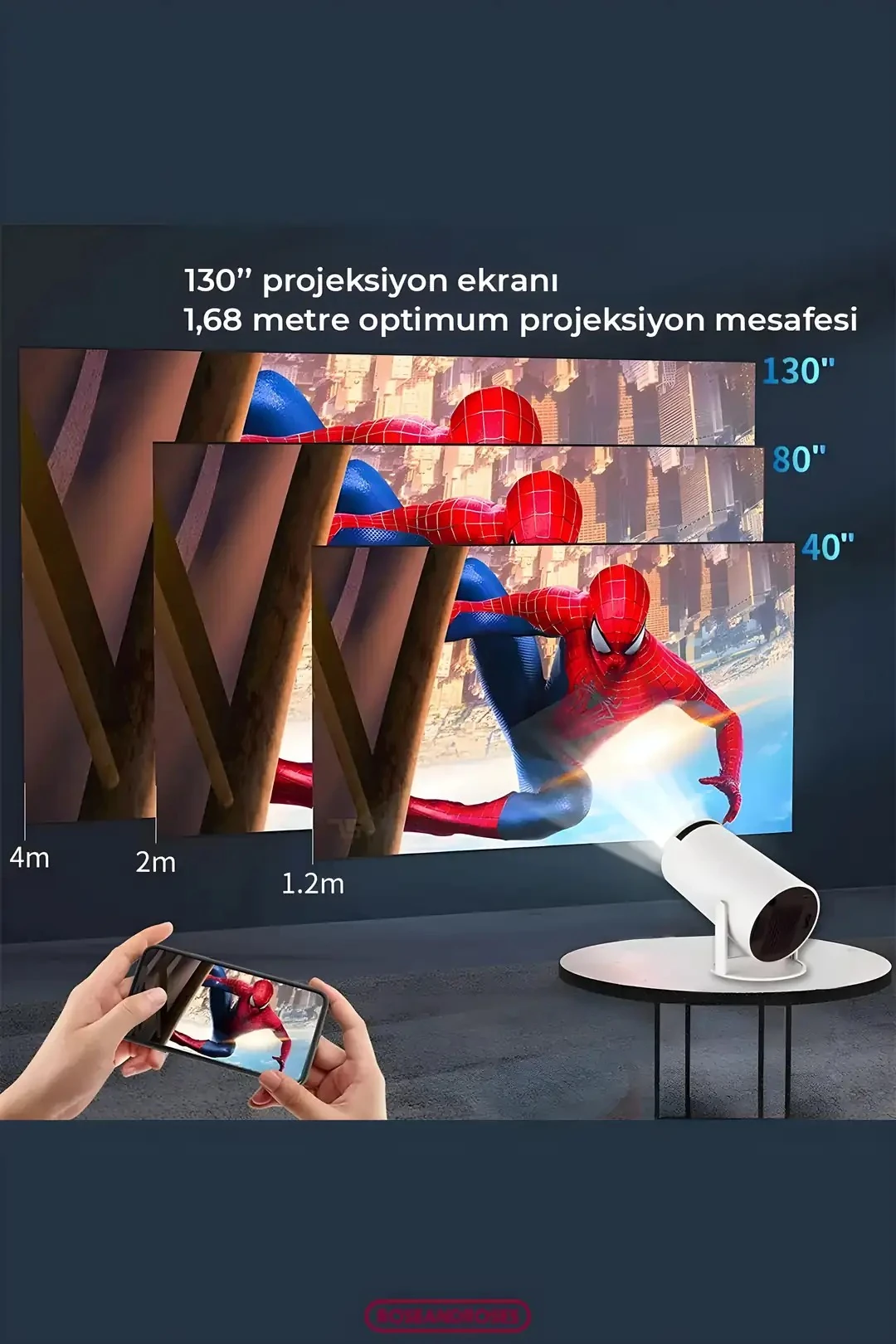 Akıllı HD Projeksiyon Cihazı