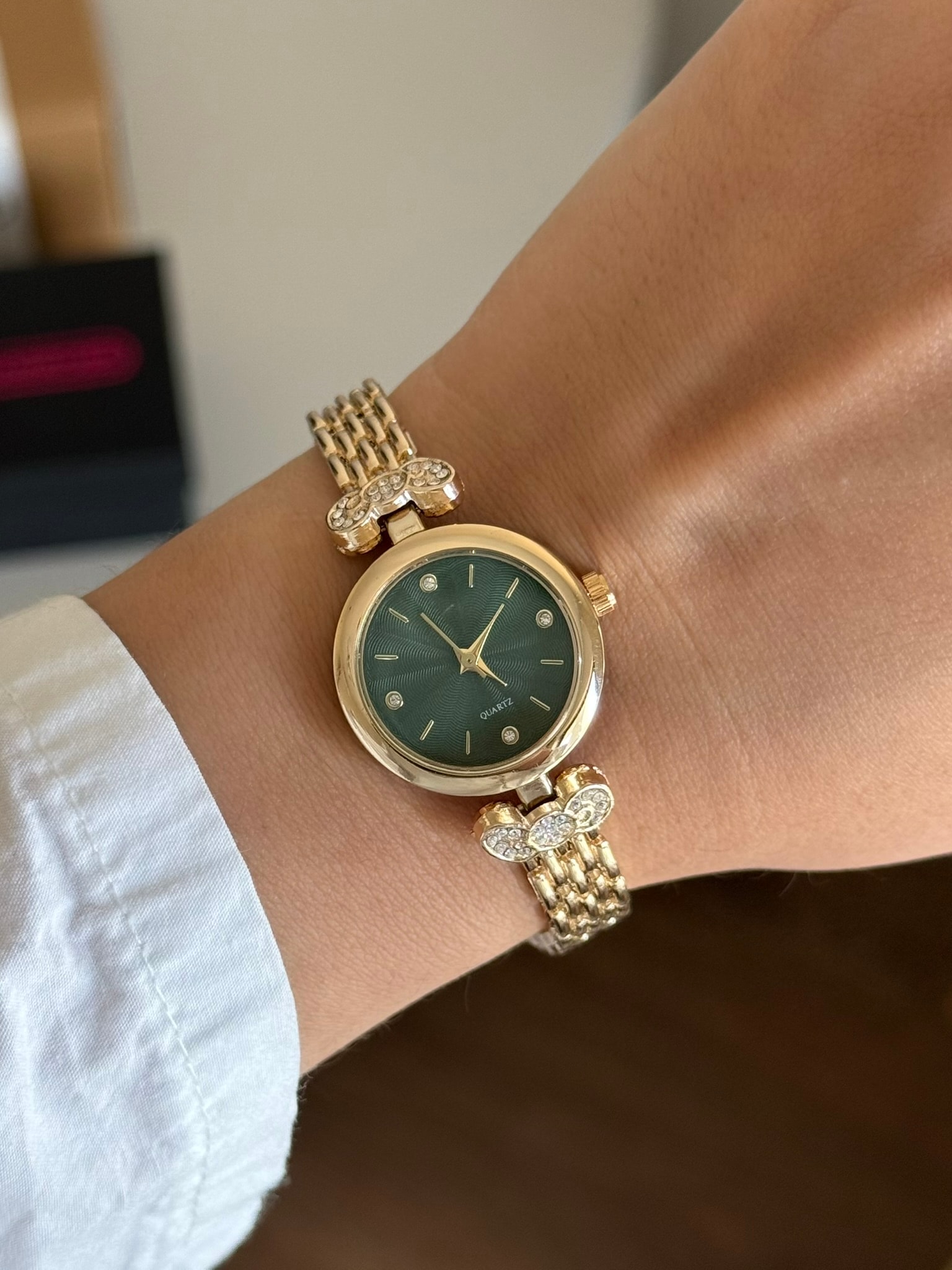 Mahre Minimal Kadın Kol Saati Gold (Yeşil Kadran)