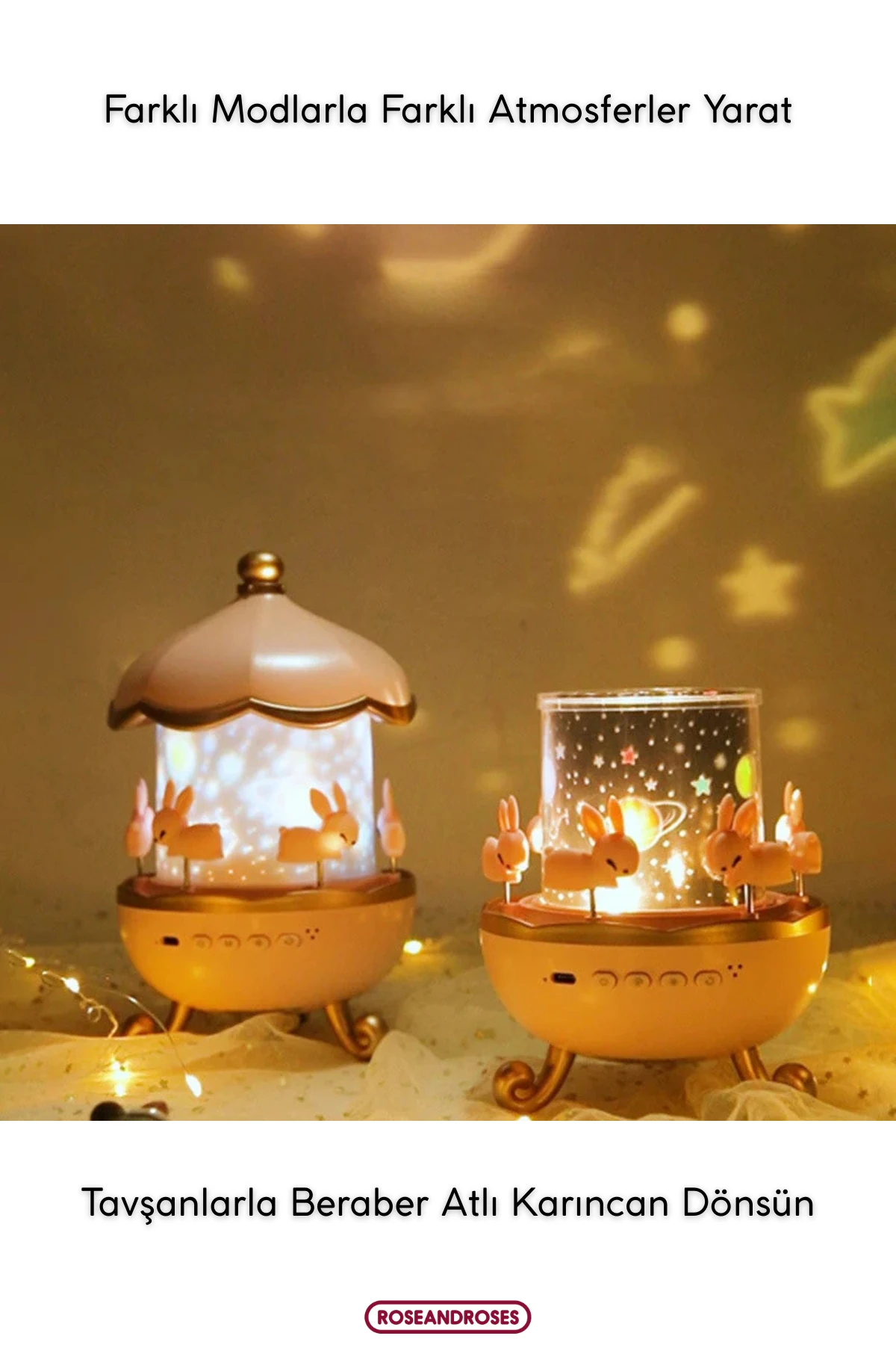 Tavşanlı Dönen Atlıkarınca Ambians Işıklı Speaker