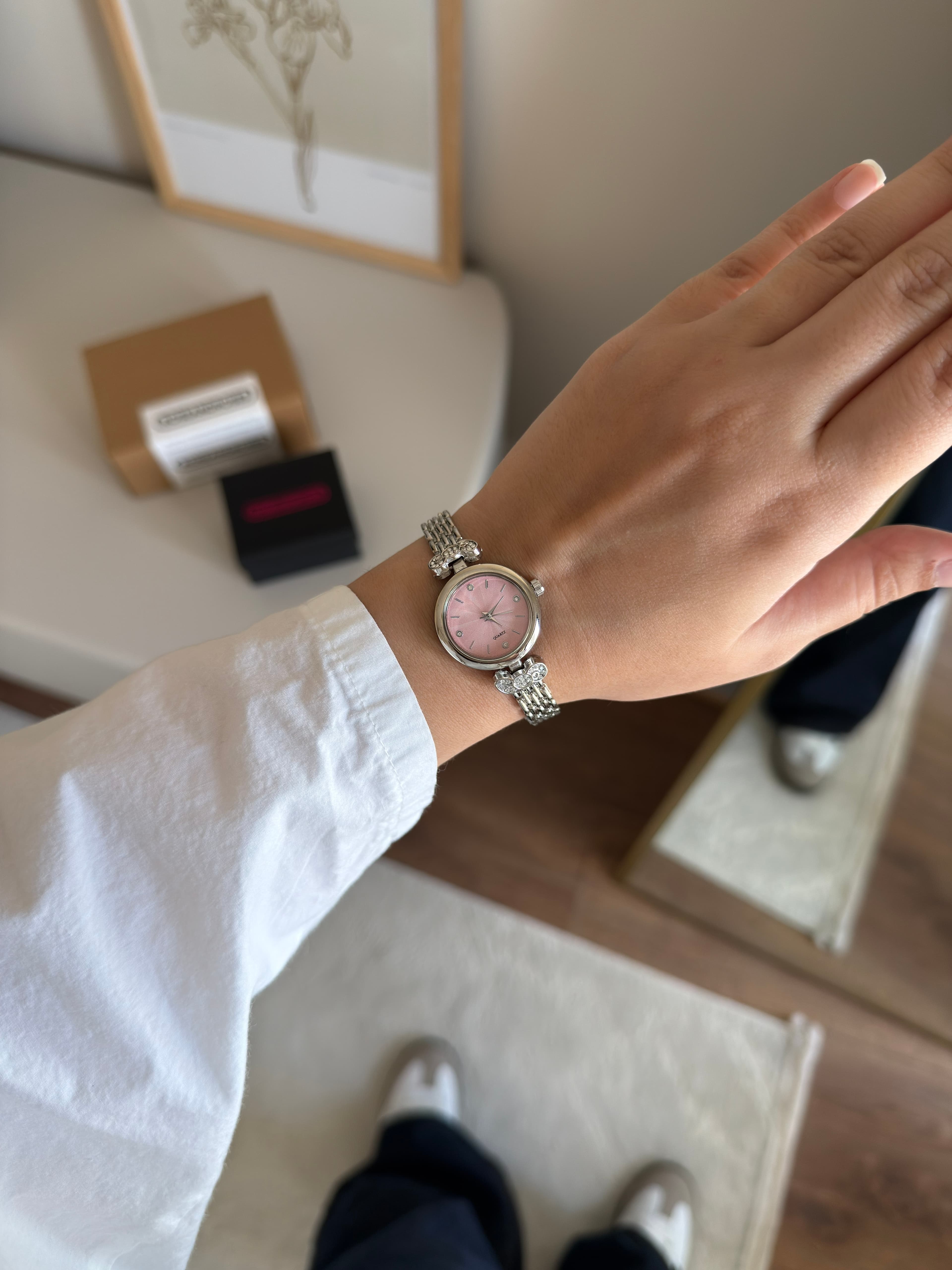 Mahre Minimal Kadın Kol Saati Gümüş (Pembe Kadran)
