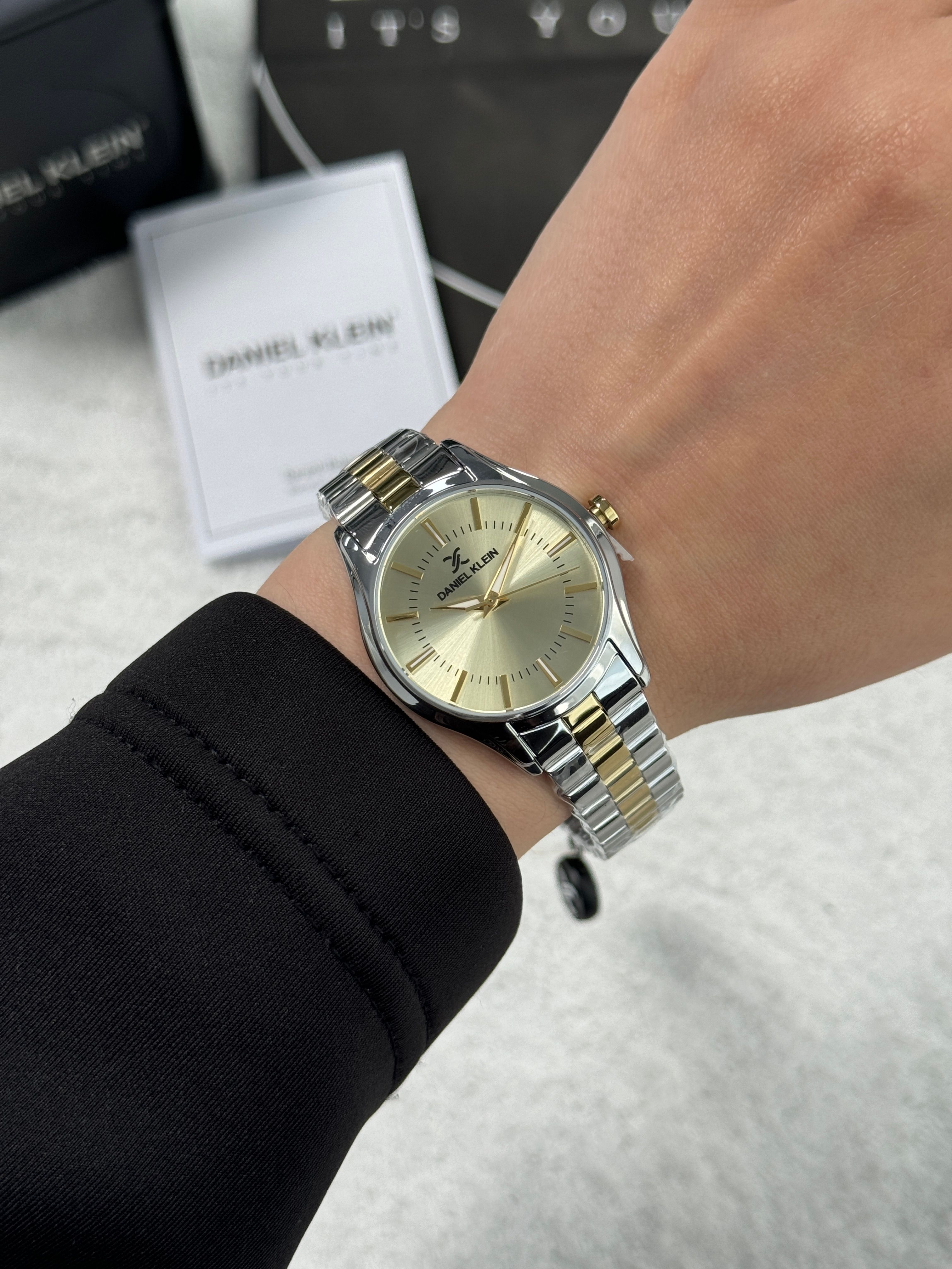 Daniel Klein Garantili Premium Kadın Kol Saati Gold-Gümüş Renk DK02-002