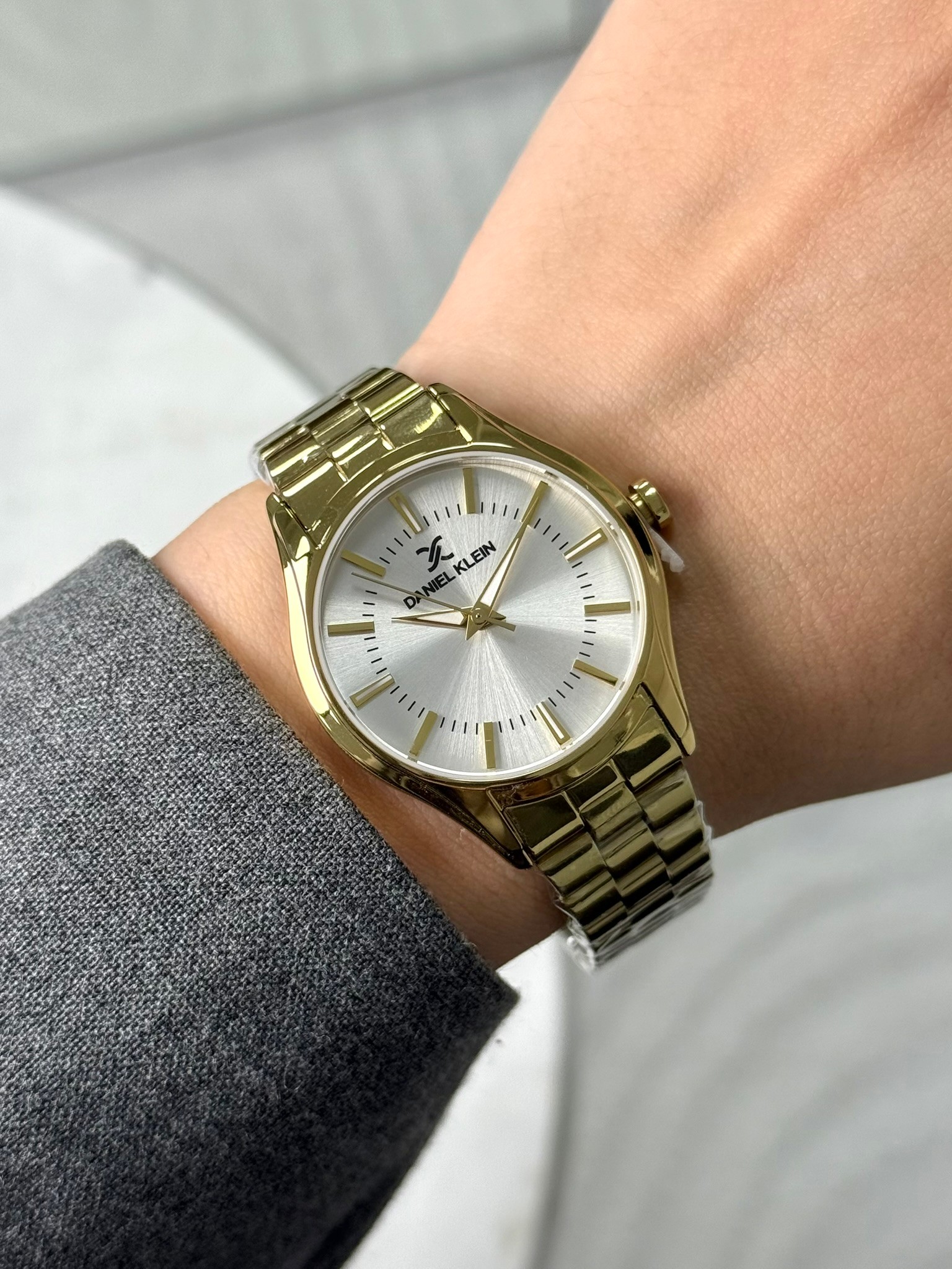 Daniel Klein Garantili Premium Kadın Kol Saati Gold Renk (Beyaz Kadran) RSDK-111