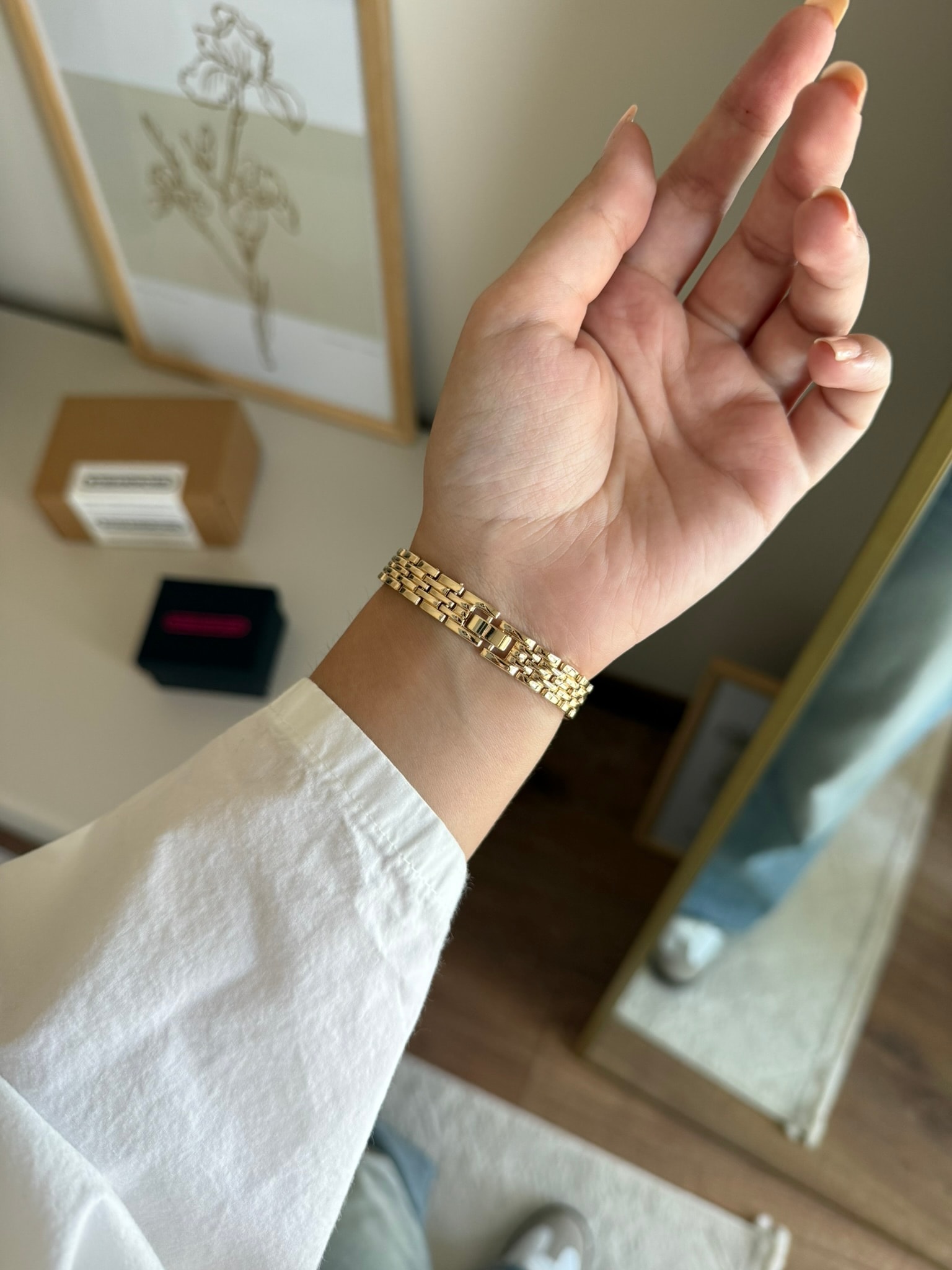 Roflex Minimal Yeni Sezon Kadın Kol Saati Gold (Beyaz Kadran)