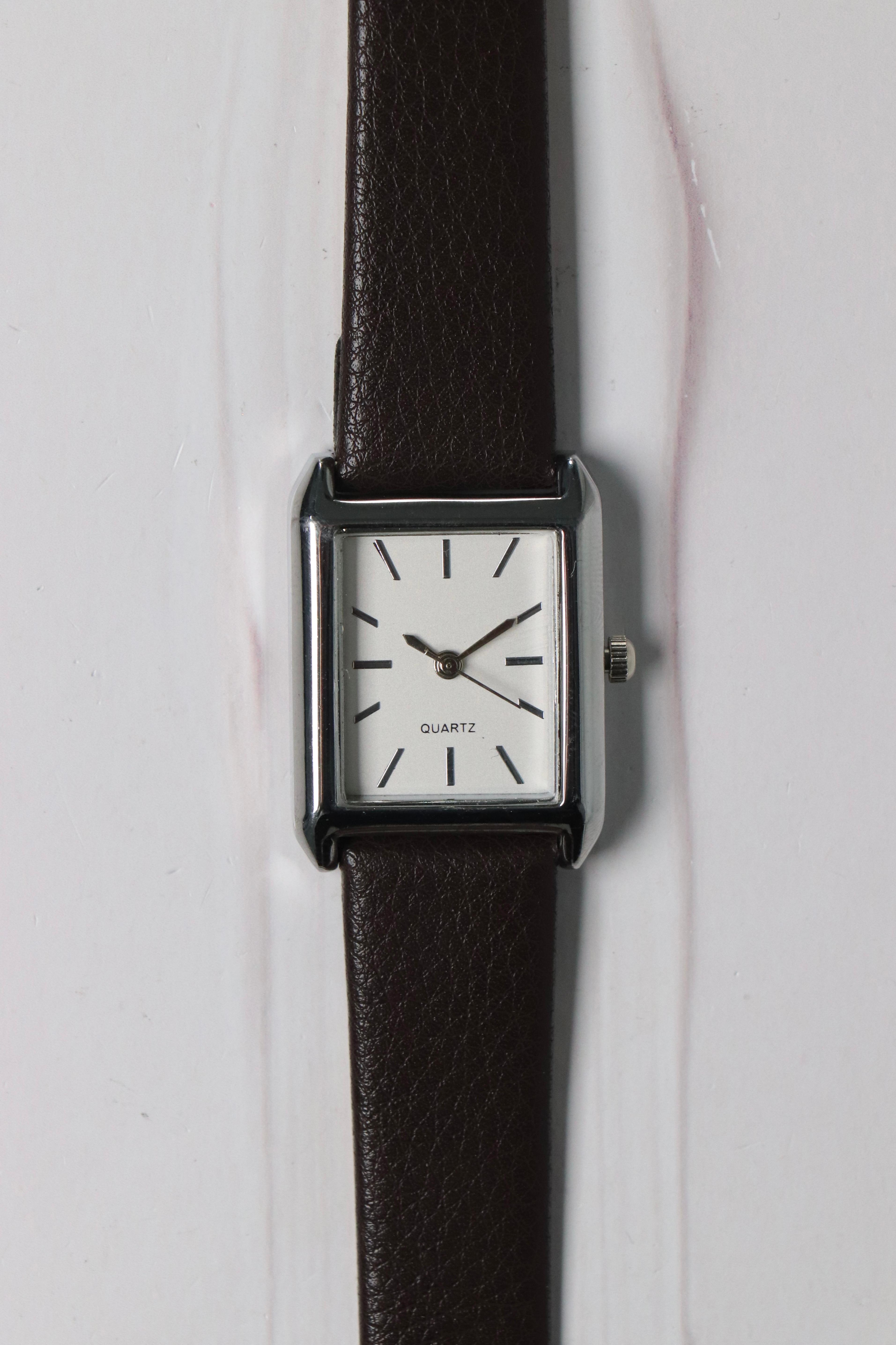 Shay Basic Deri Kayış Vintage Model Kol Saati Acı Kahve