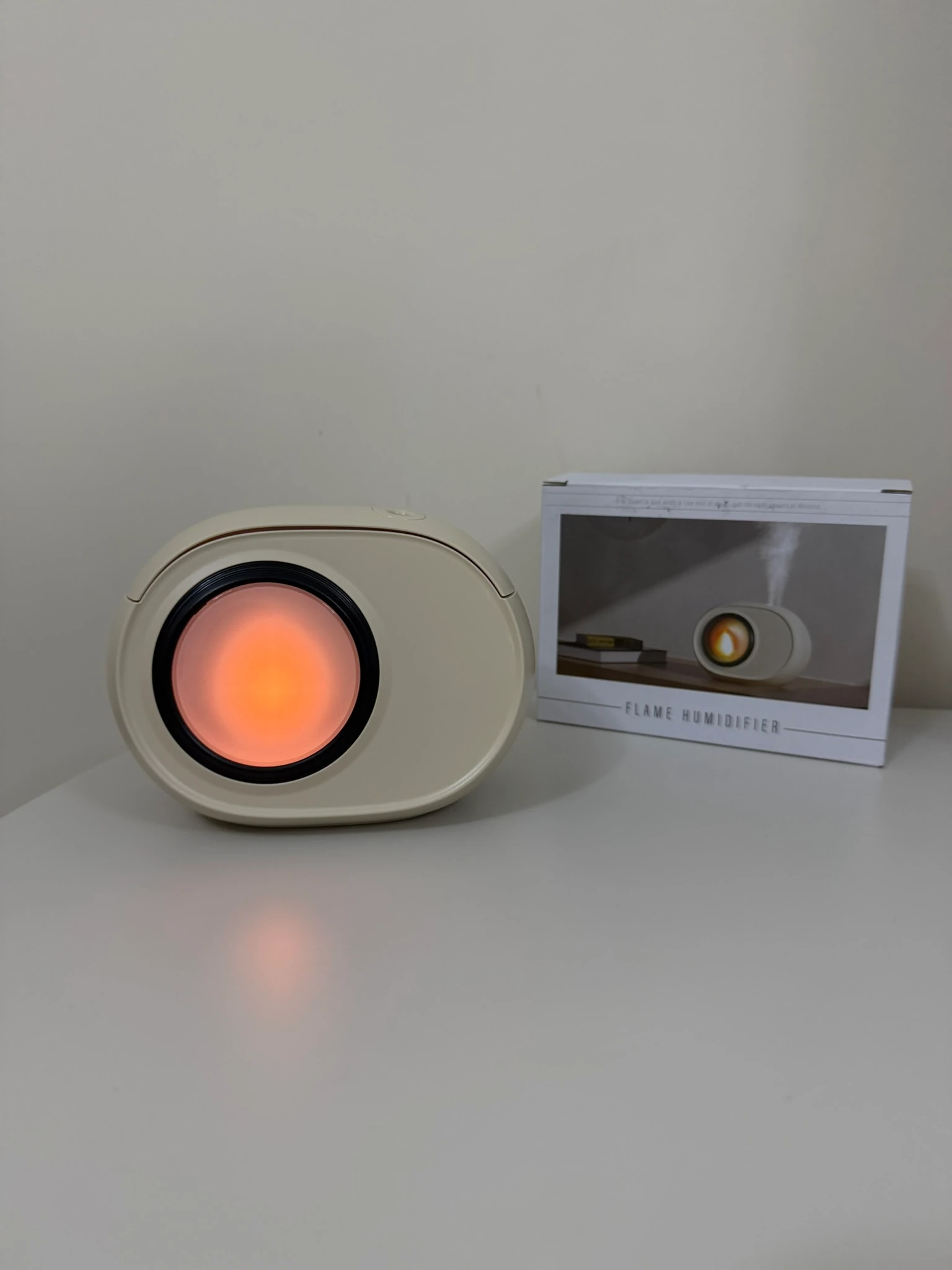 Ateş Efektli Buharlı Hava Nemlendirici ve Difüzör - Su Yeşili