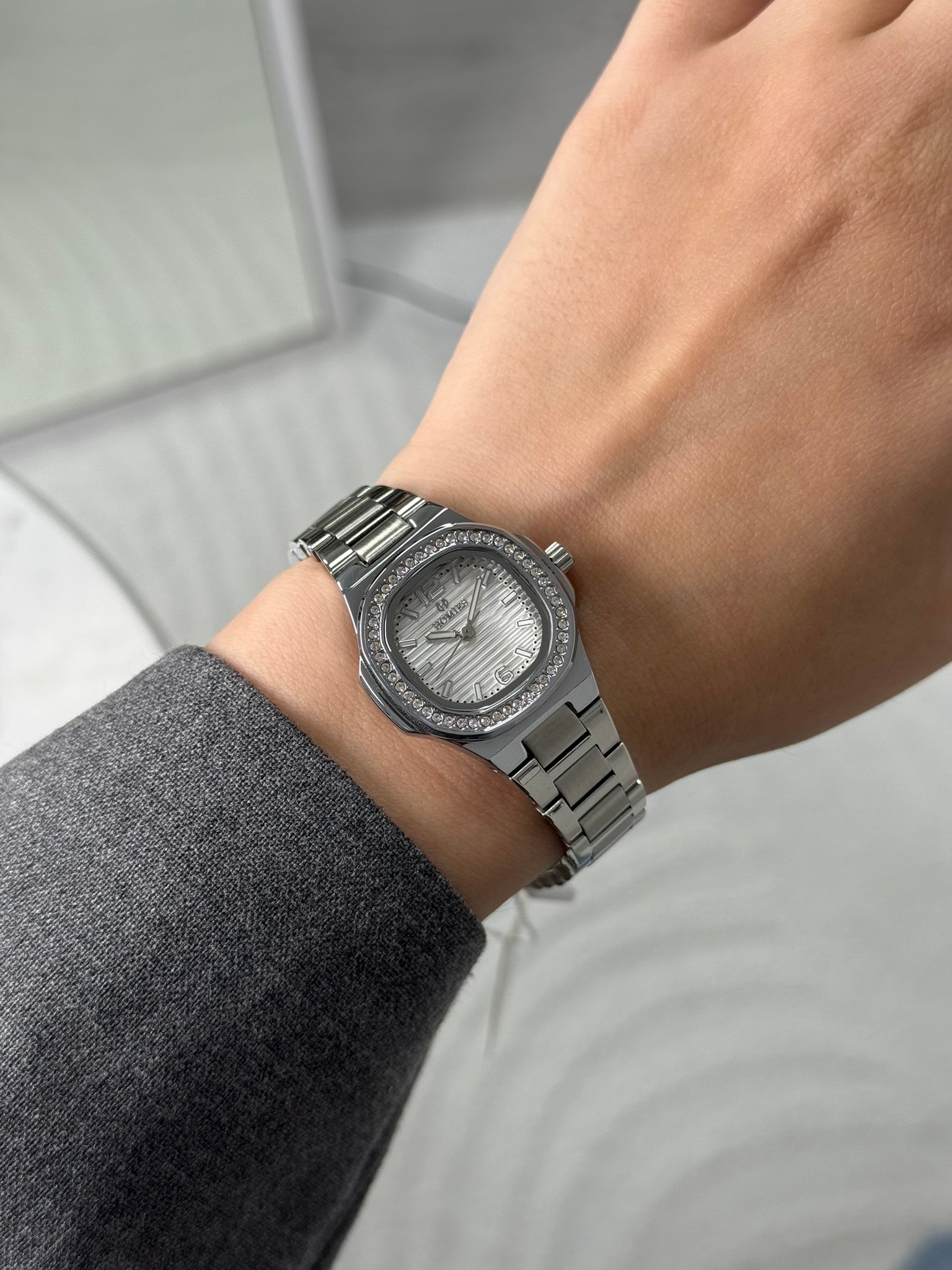 Homies Garantili Premium Kadın Kol Saati Gümüş (Beyaz Kadran) RSHMS-185