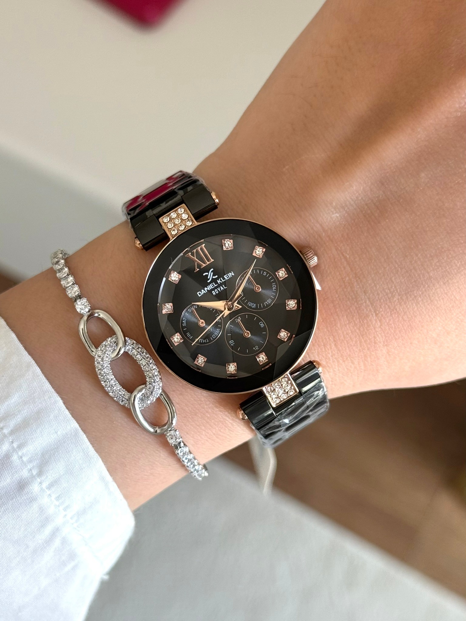 Daniel Klein Garantili Premium Kadın Kol Saati Siyah Renk (Siyah Kadran) RSDK-134
