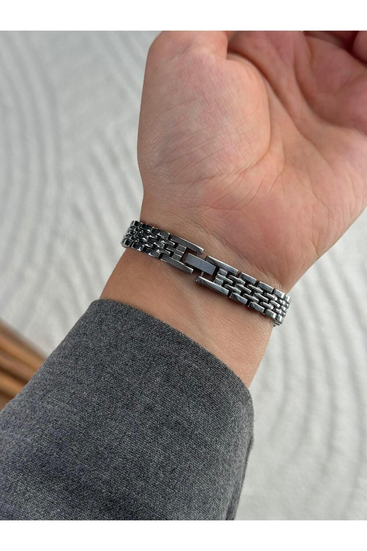 Mini Rolly Yeni Sezon Kadın Kol Saati Gümüş (Kahve Kadran)