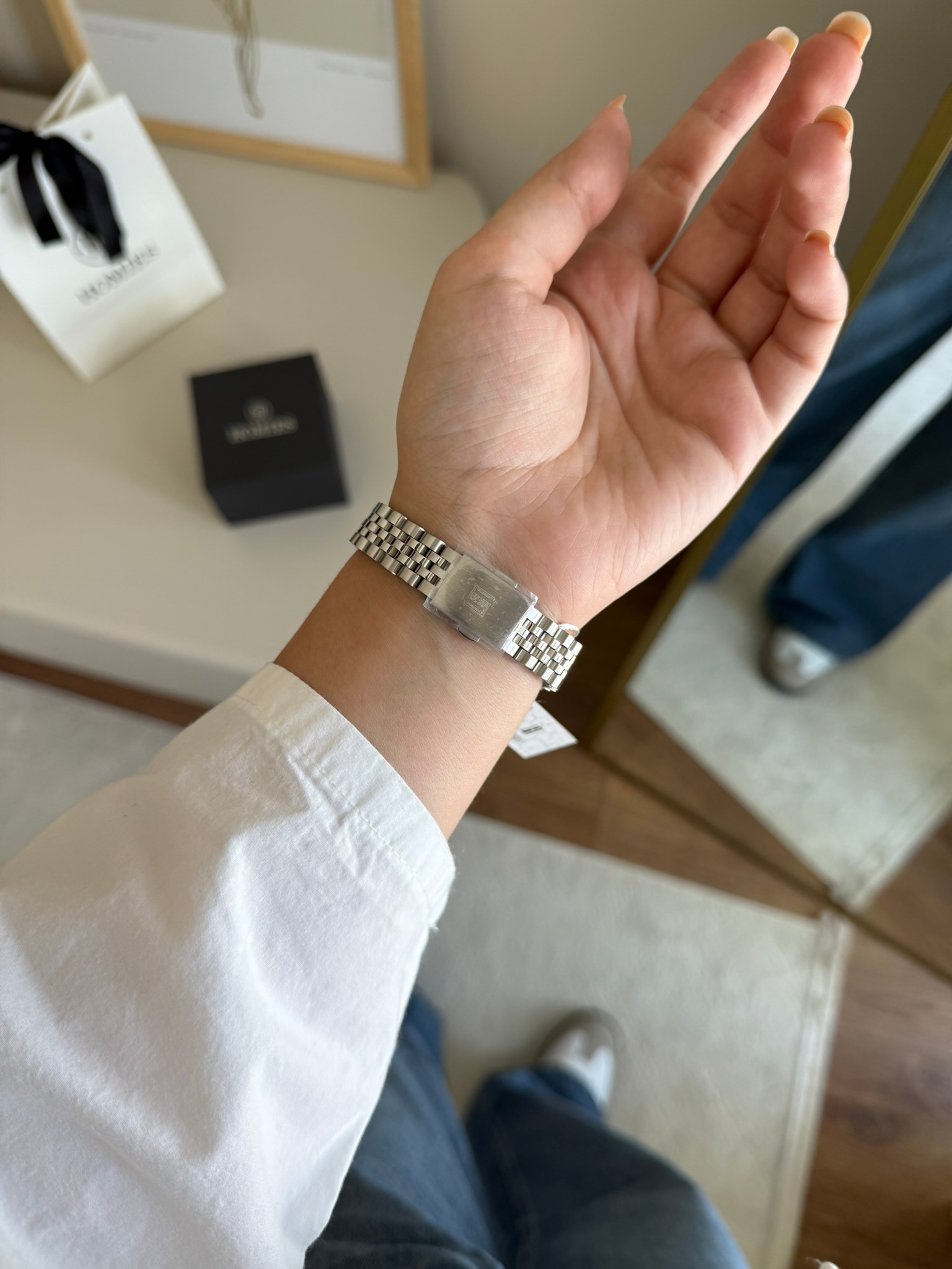 Homies Garantili Premium Kadın Kol Saati Gümüş (Beyaz Kadran) RSHMS-234