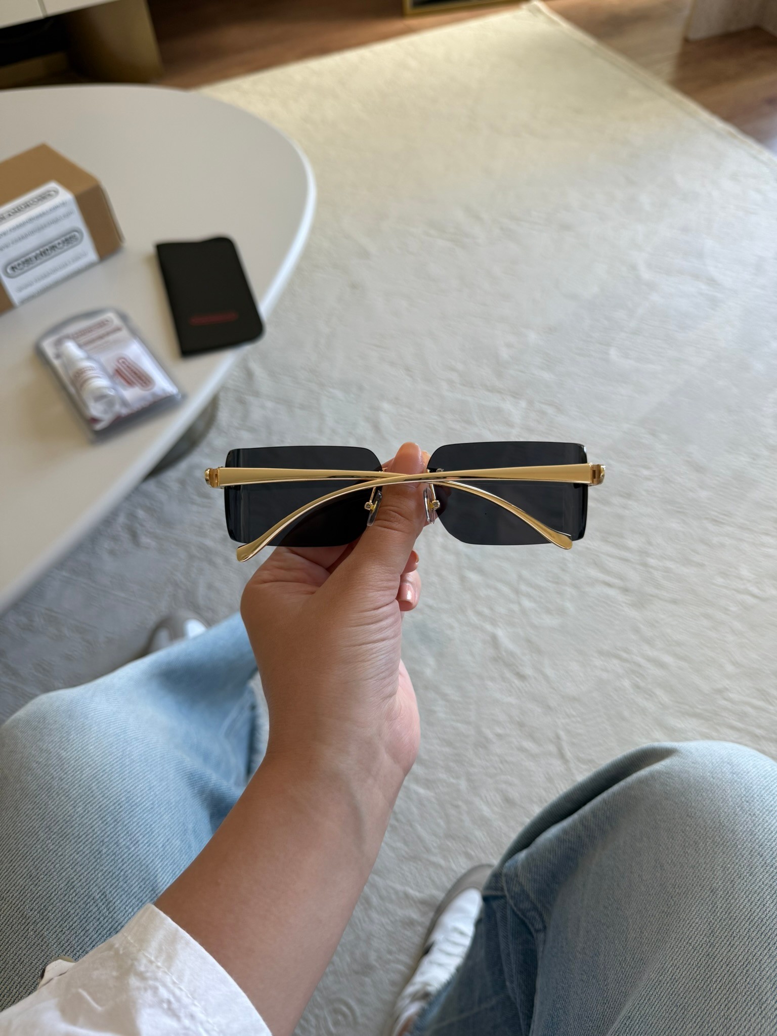 Arva Logo Detay Yeni Sezon Güneş Gözlüğü Siyah Gold