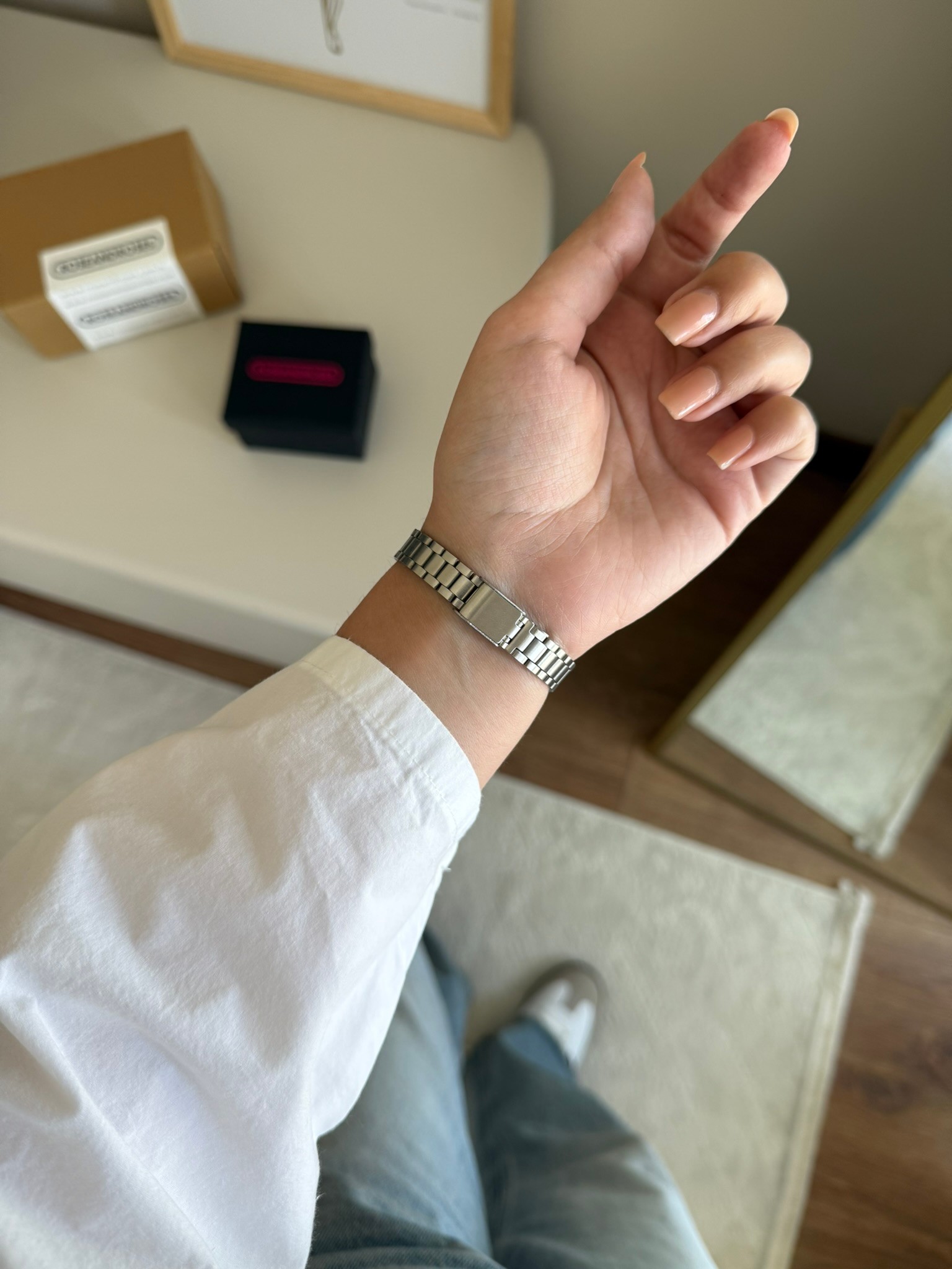 Casian Trend Model Takvimli Kadın Kol Saati Gümüş (Pembe Kadran)