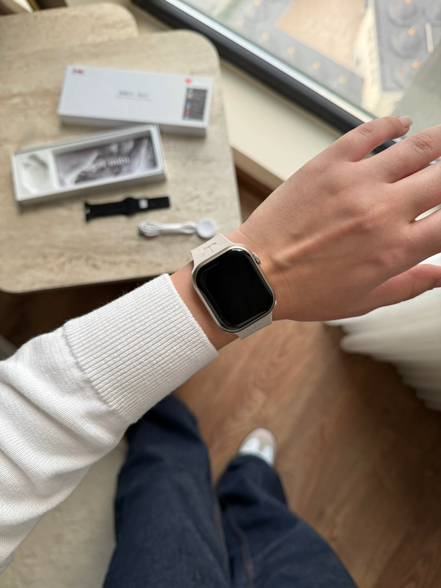 HK11 Mini Çok Fonksiyonel Akıllı Saat - Yıldız Işığı