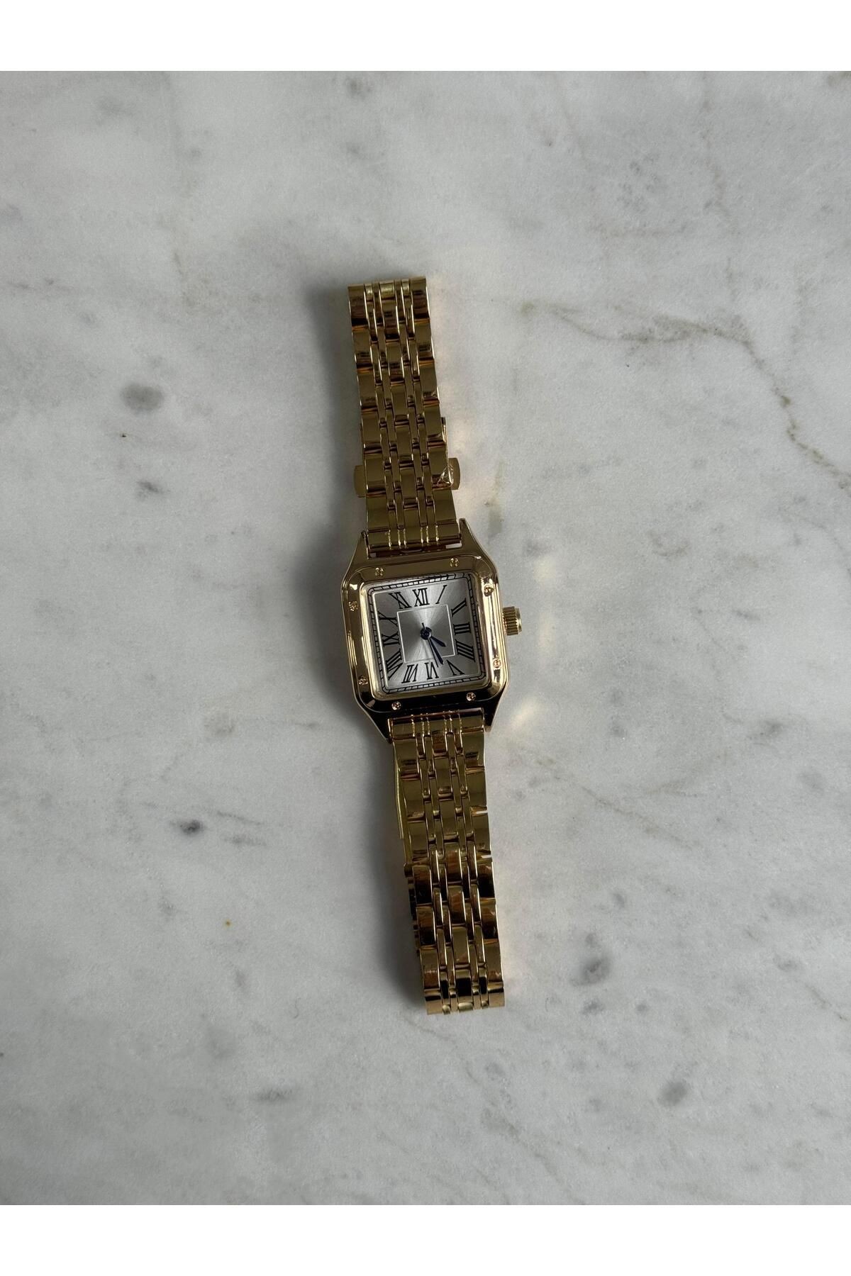Crown Orijinal Model Gold Renk Kol Saati