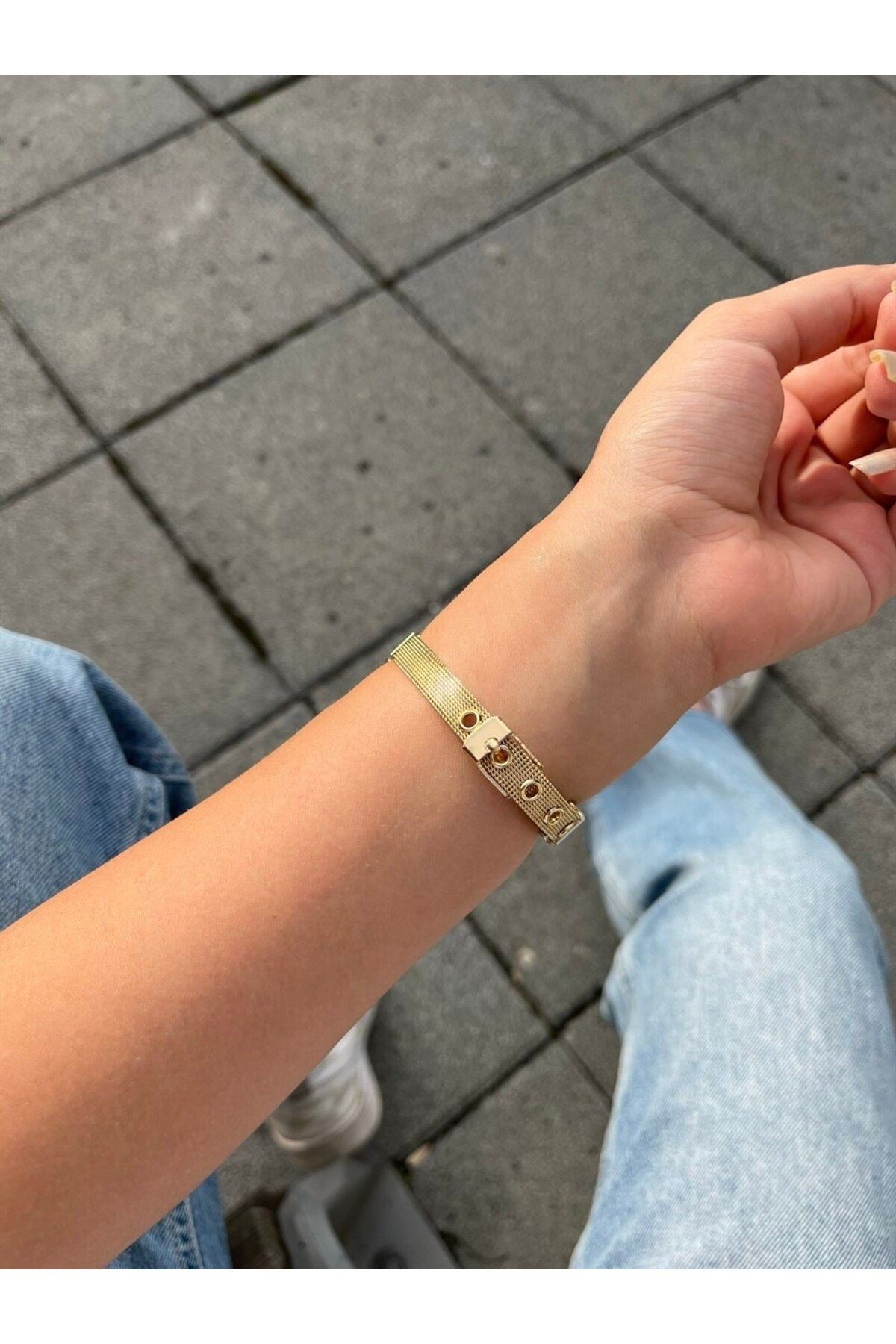 Sante Gold Hasır Kordon Saat