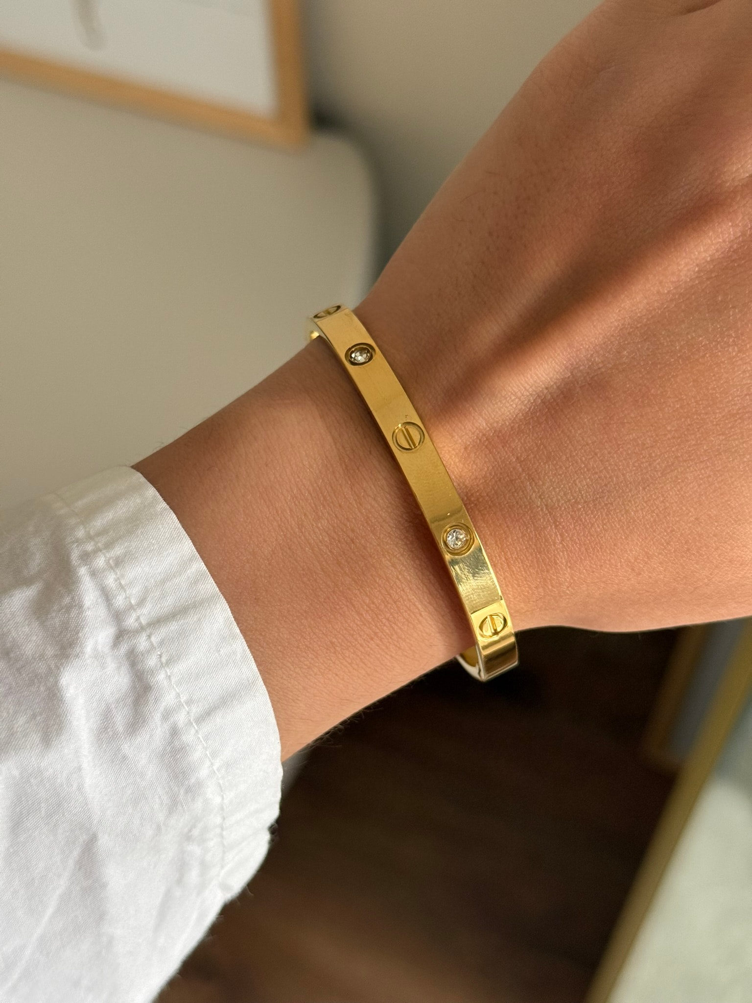 Carti Kelepçe Bileklik Gold
