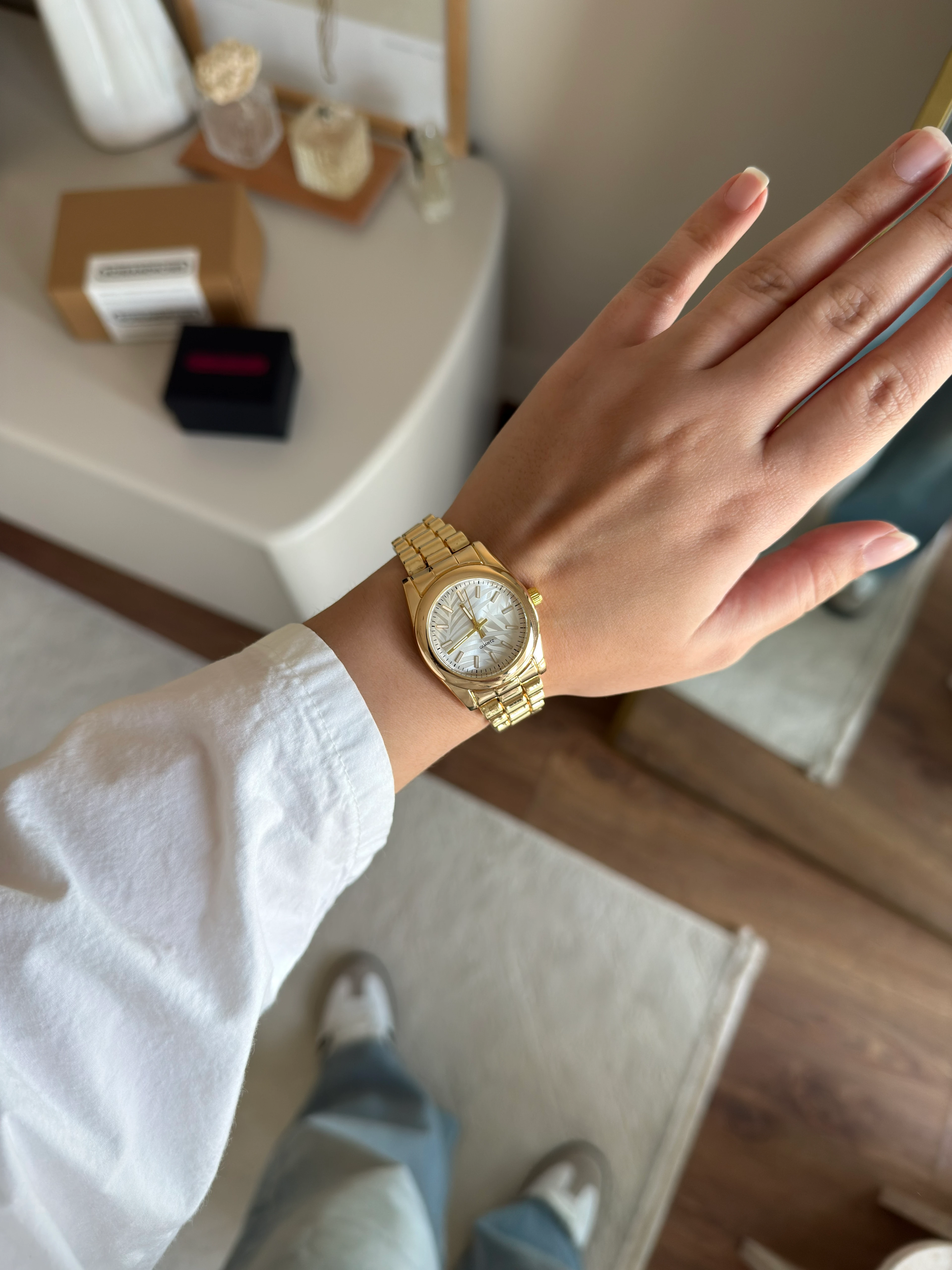 Farbesa Desenli Kadran Kadın Kol Saati