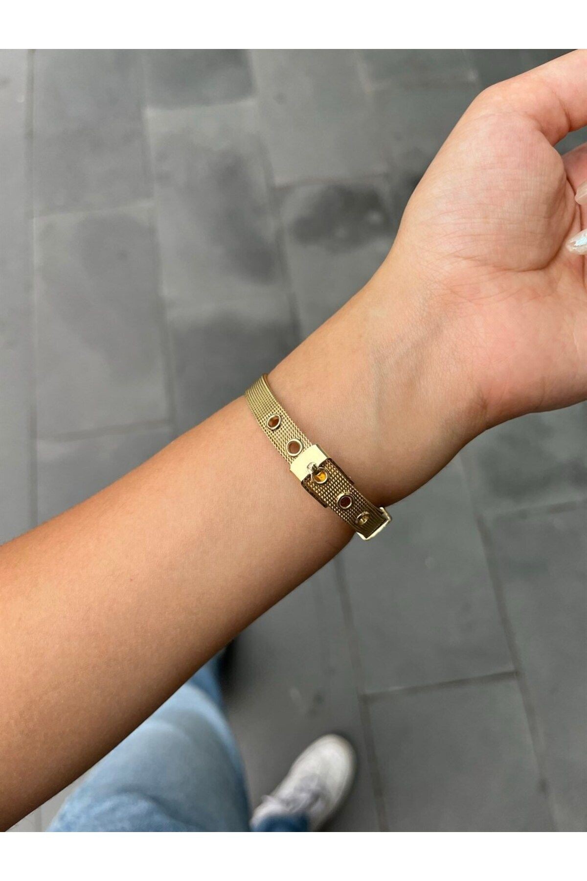 Mini Gold Hasır Kordon Saat