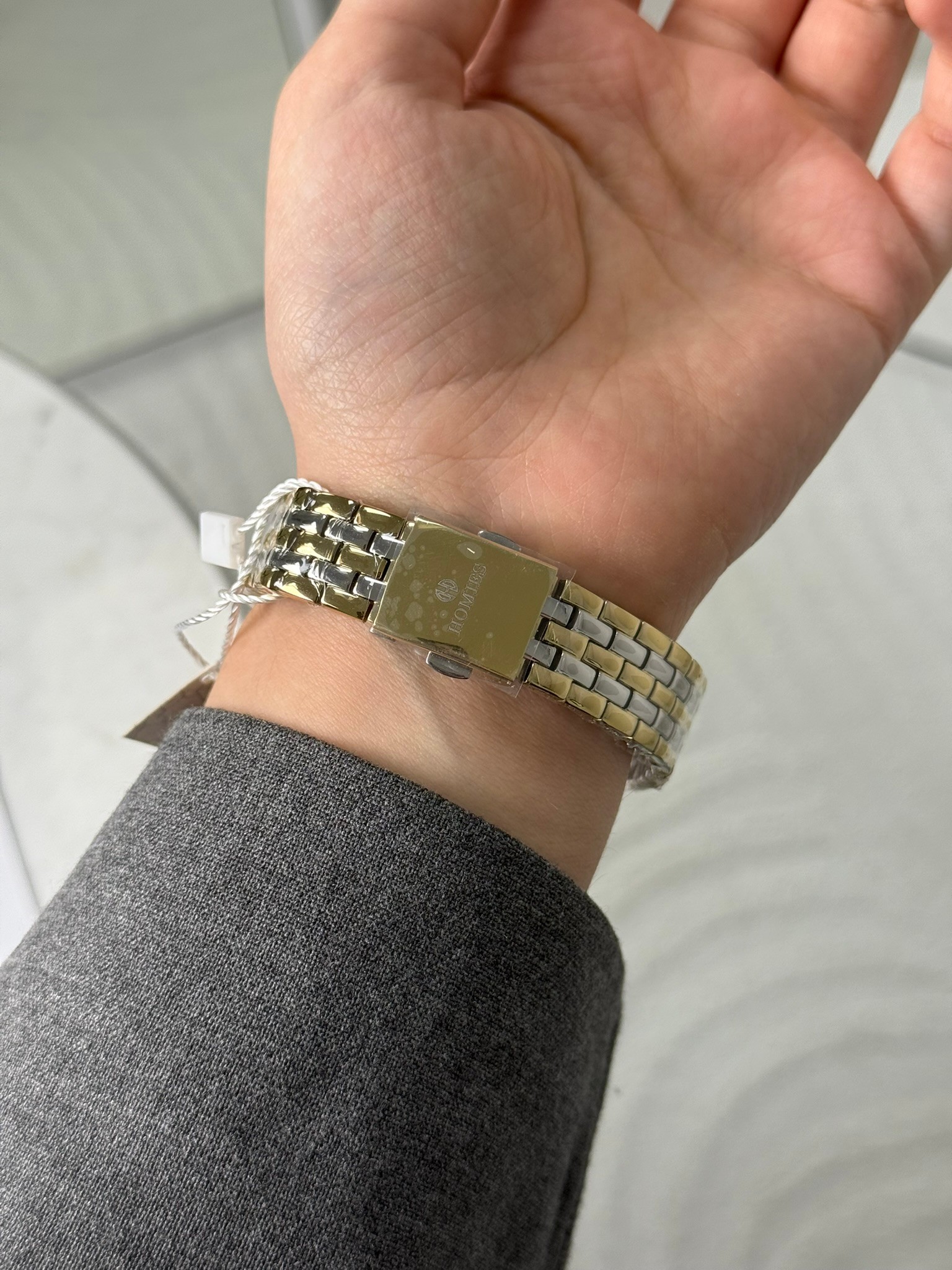 Homies Garantili Premium Kadın Kol Saati Gold-Gümüş (Beyaz Kadran Gold Kasa) RSHMS-192