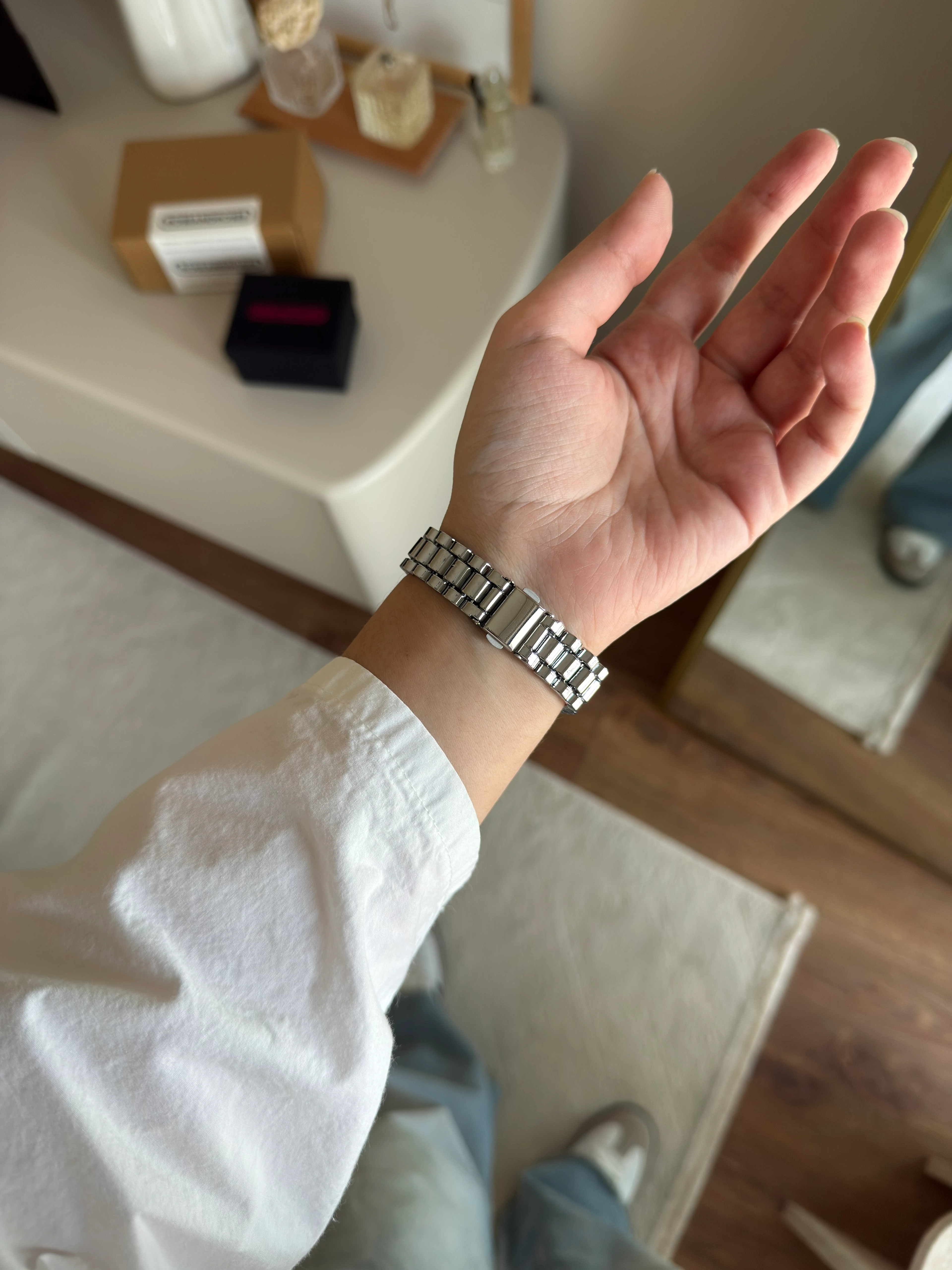 Farbesa Desenli Kadran Kadın Kol Saati - Gümüş-Pembe Kadran