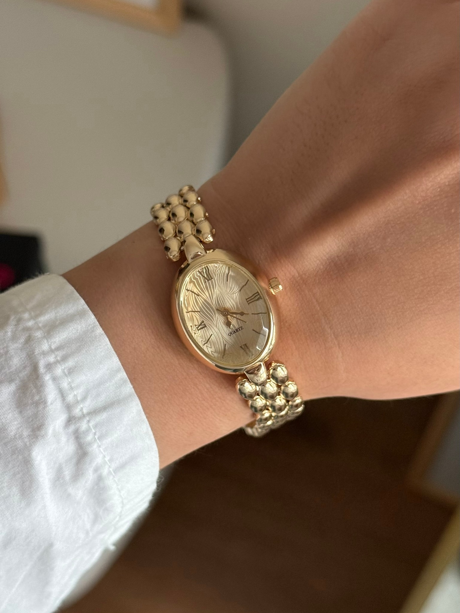 Aria Vintage Model Kadın Kol Saati Gold (Gold Kadran)
