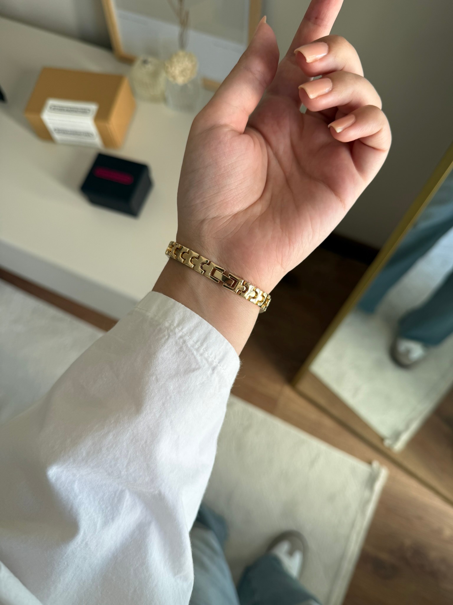 Aste Puzzle Tasarım Kordon Minimal Kadın Kol Saati Gold (Siyah Kadran)