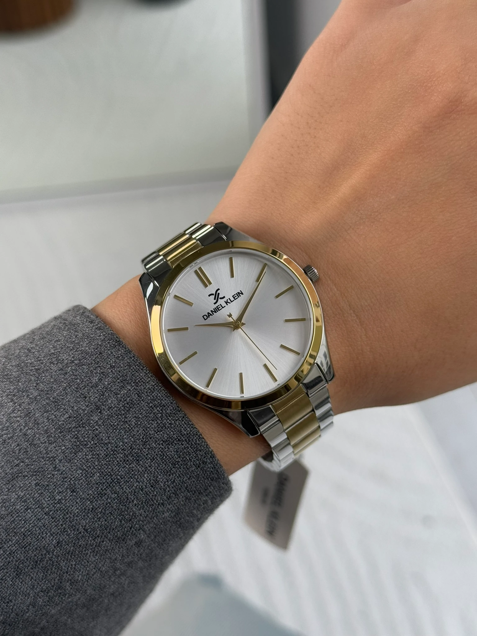 Daniel Klein Garantili Premium Kadın Kol Saati Gold-Gümüş Renk (Beyaz Kadran) RSDK-026