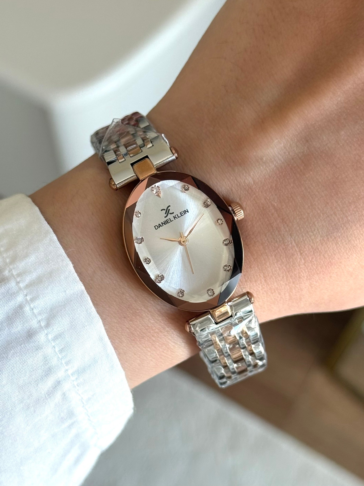 Daniel Klein Garantili Premium Kadın Kol Saati Rose-Gümüş Renk (Beyaz Kadran) RSDK-132