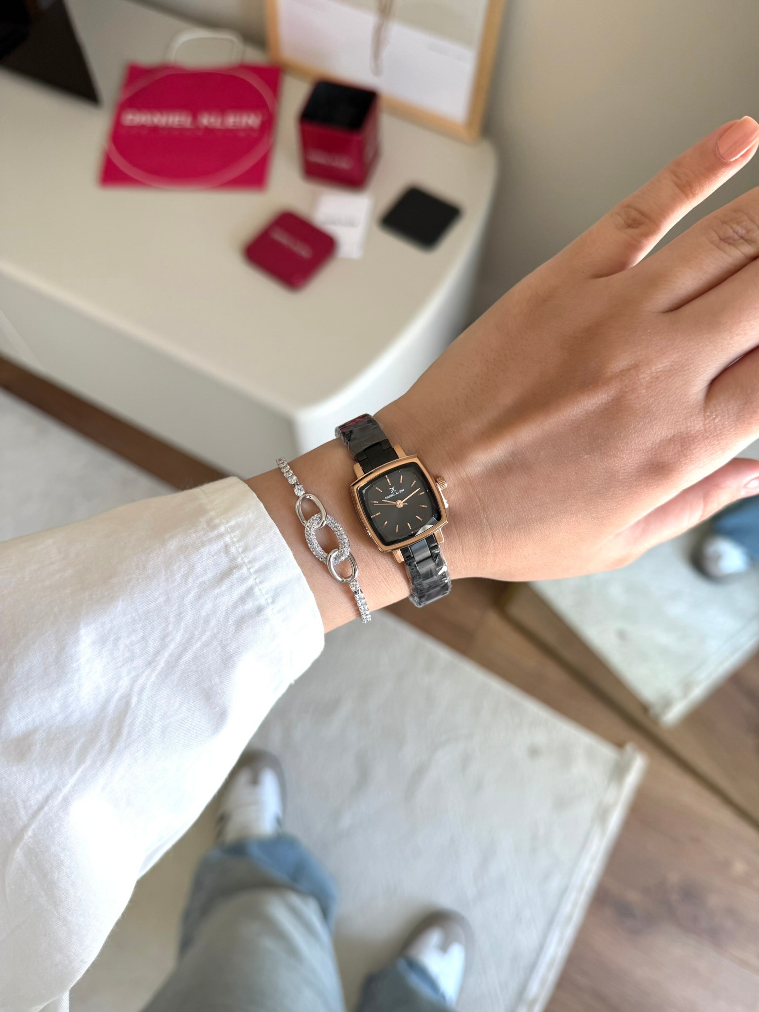 Daniel Klein Garantili Premium Kadın Kol Saati Siyah Renk (Siyah Kadran) RSDK-140