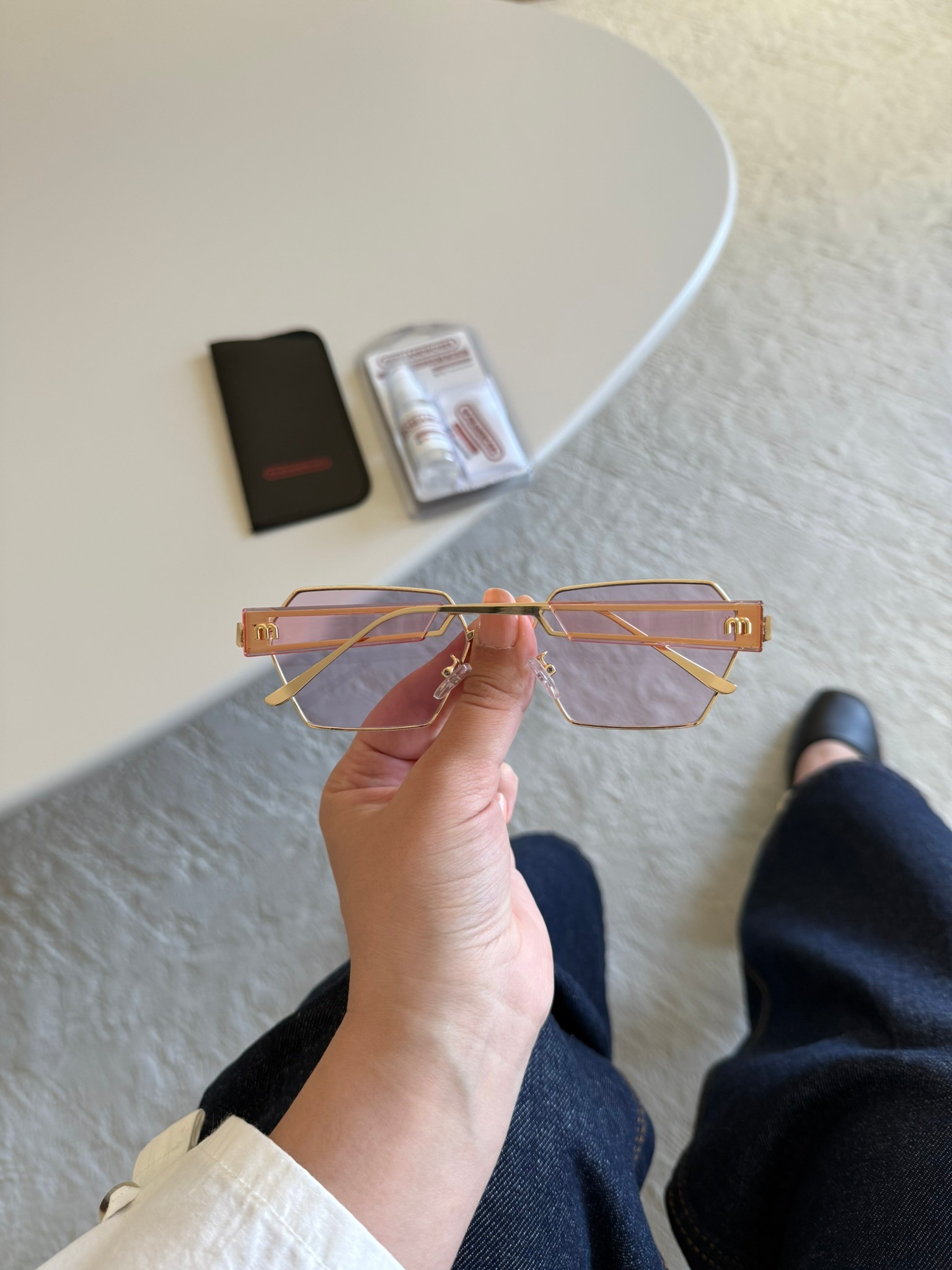Alia Logo Detaylı Orijinal Model Yeni Sezon Güneş Gözlüğü Pembe Cam