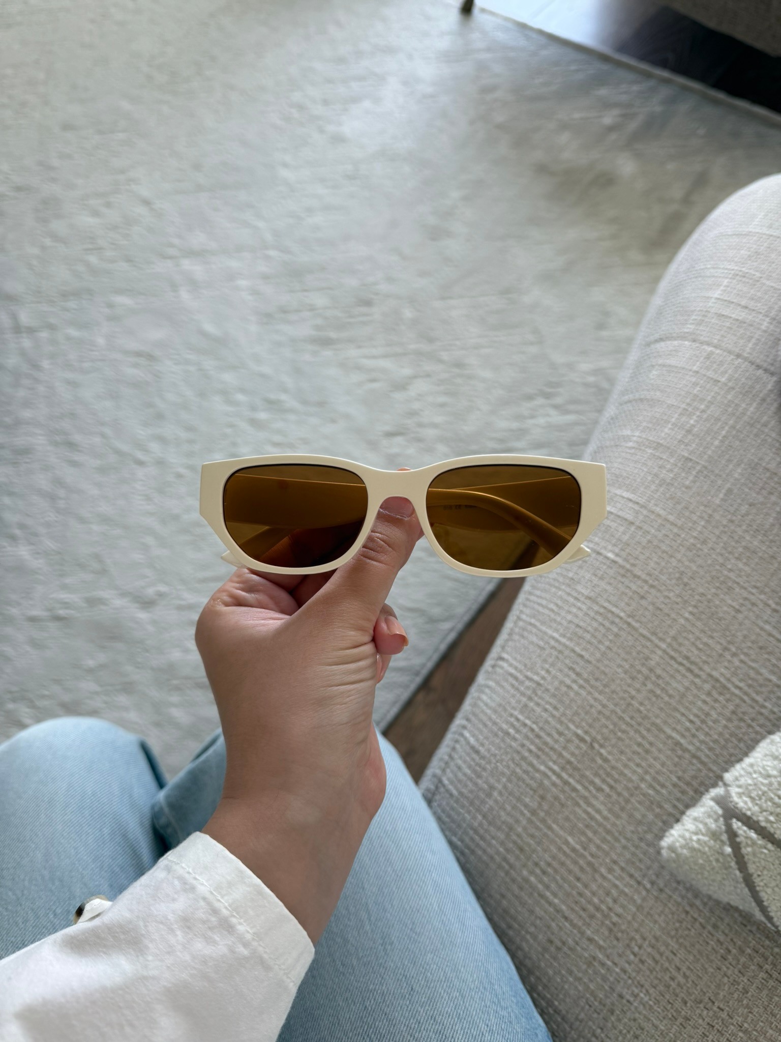 Kaffe Yeni Sezon Kadın Güneş Gözlüğü Krem