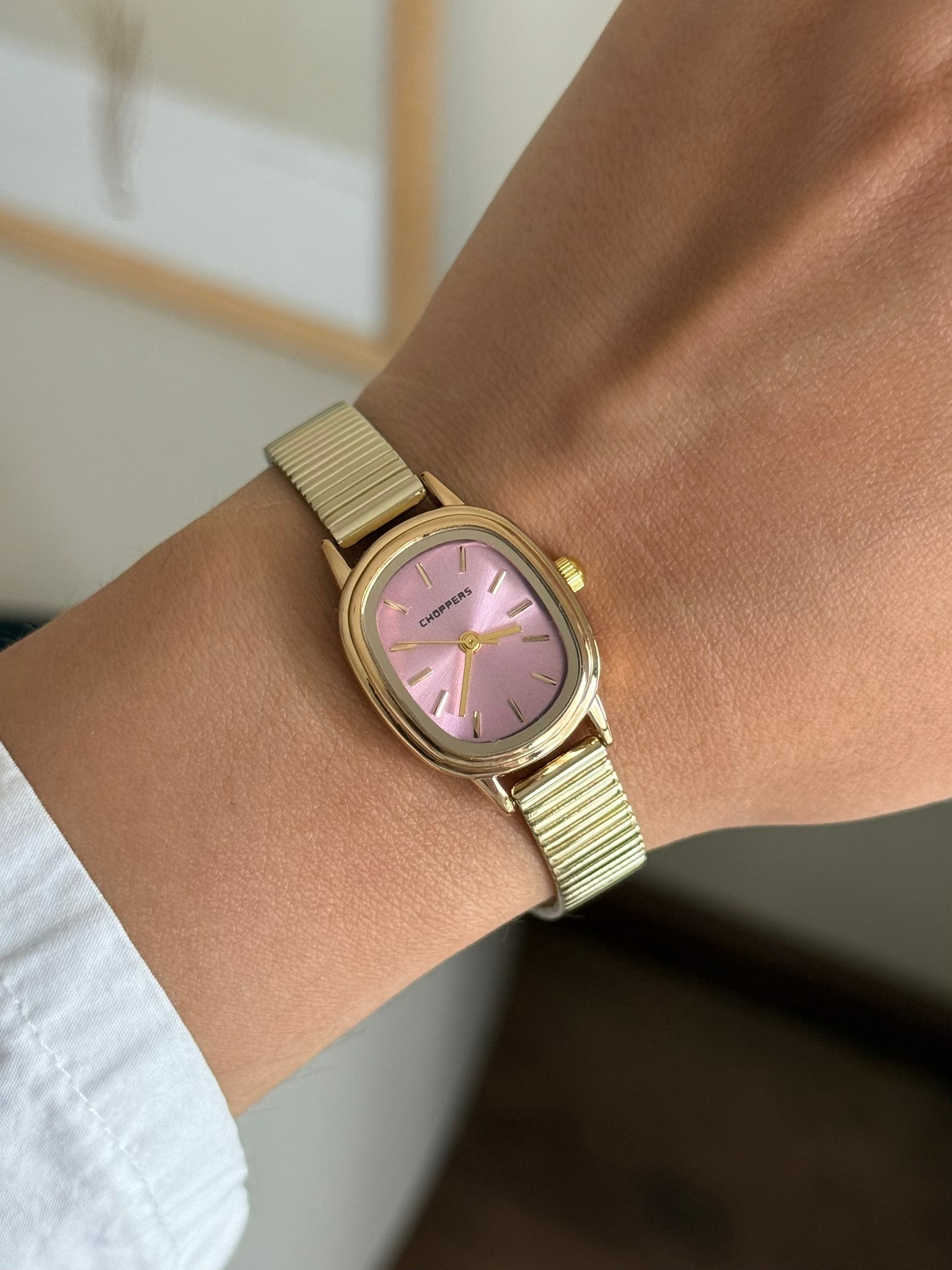 Clefone Basic Tasarım Kadın Kol Saati Gold (Pembe Kadran)