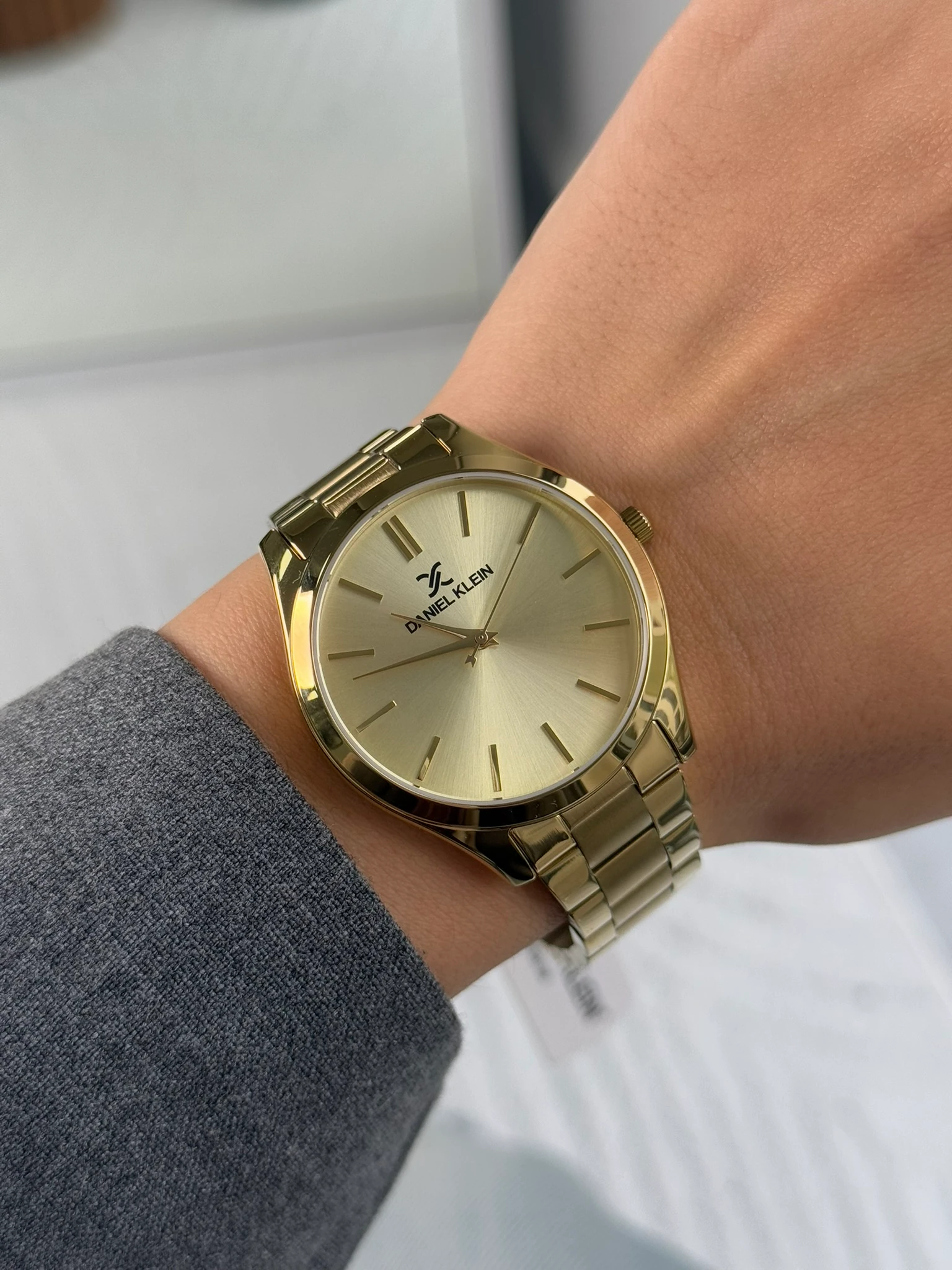 Daniel Klein Garantili Premium Kadın Kol Saati Gold Renk (Gold Kadran) RSDK-025