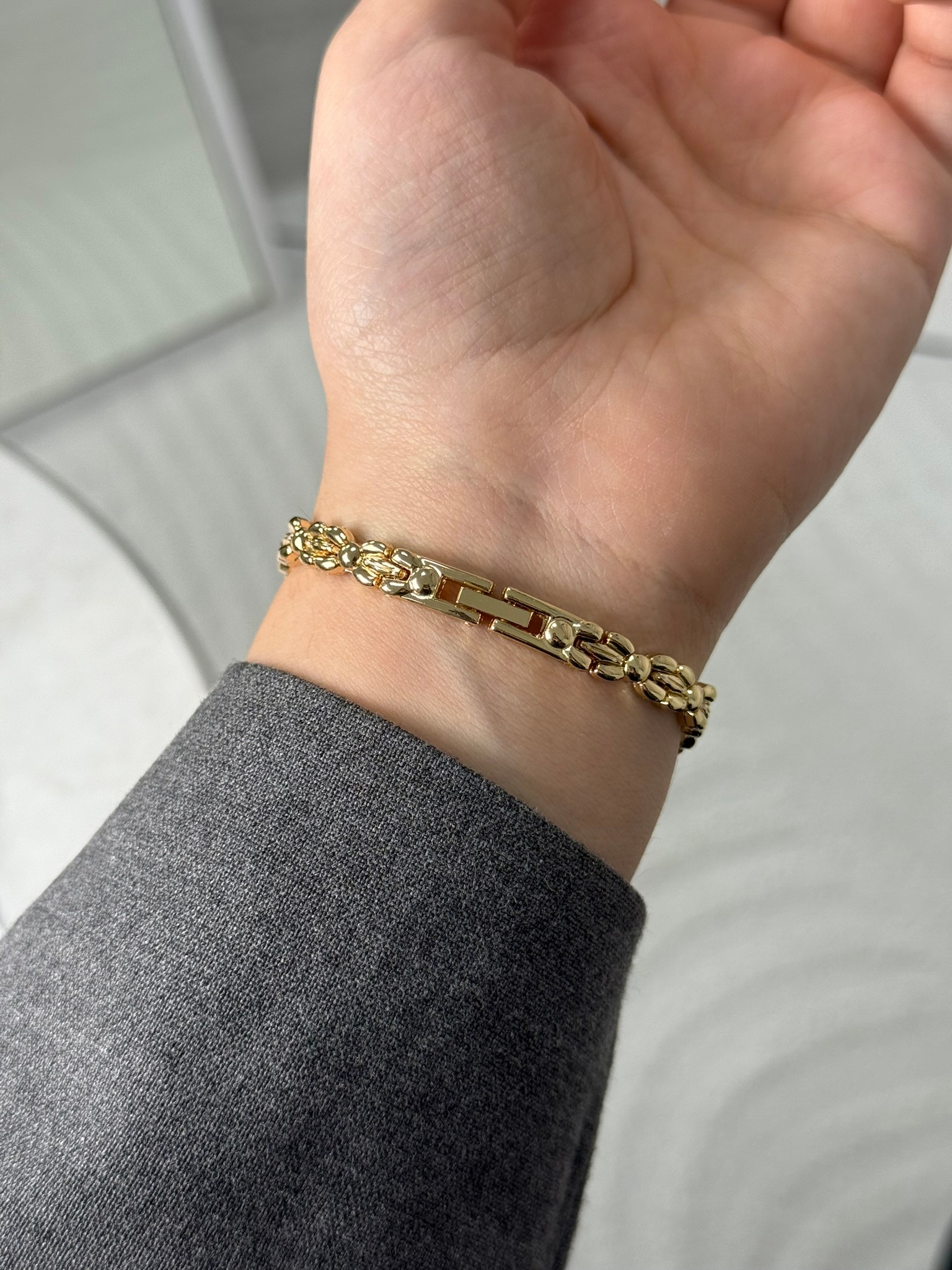 Janice Yeni Sezon İnce Kordon Kadın Kol Saati Gold (Yeşil Kadran)