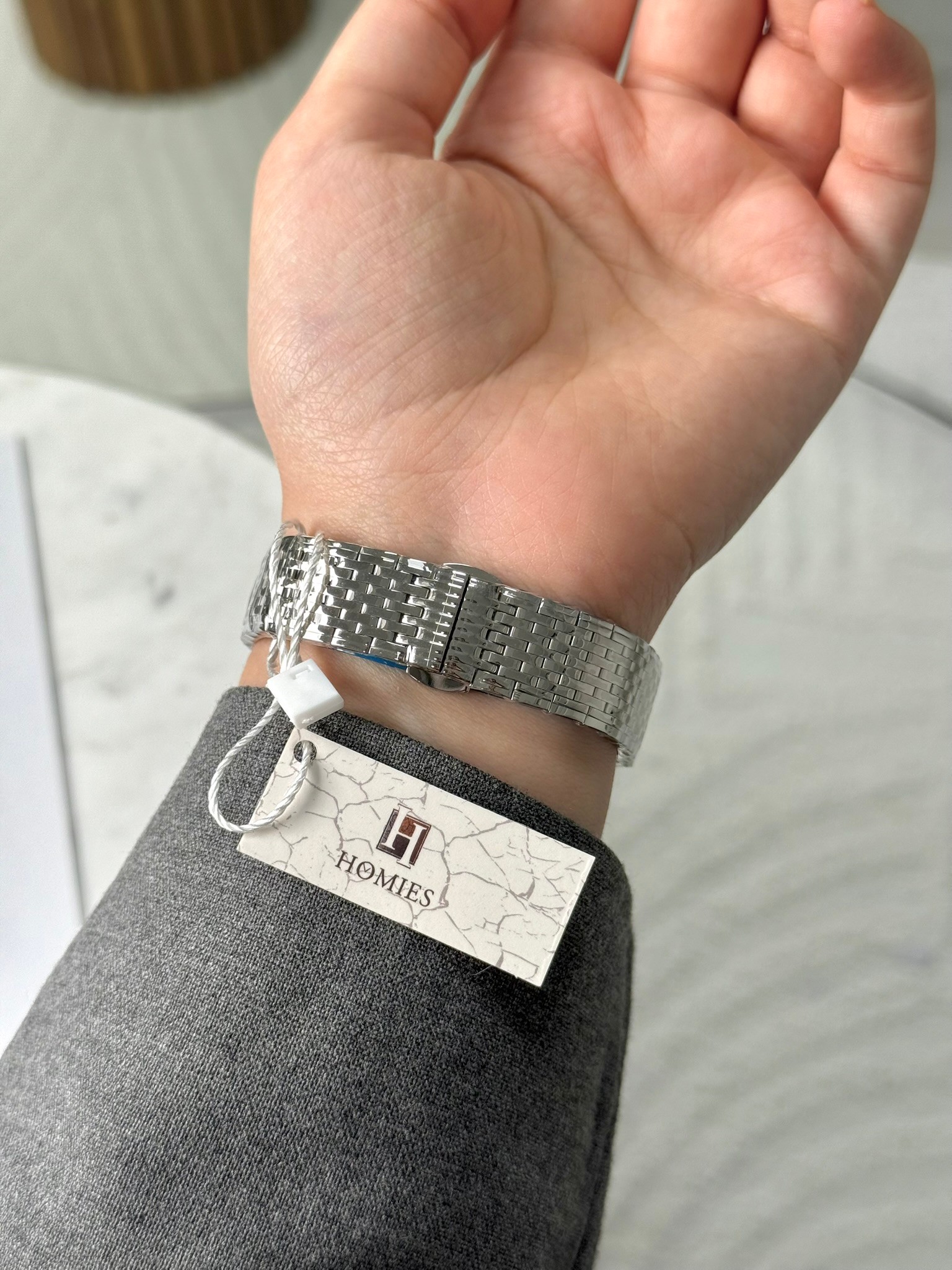 Homies Garantili Premium Kadın Kol Saati Gümüş (Beyaz Kadran) RSHMS-212