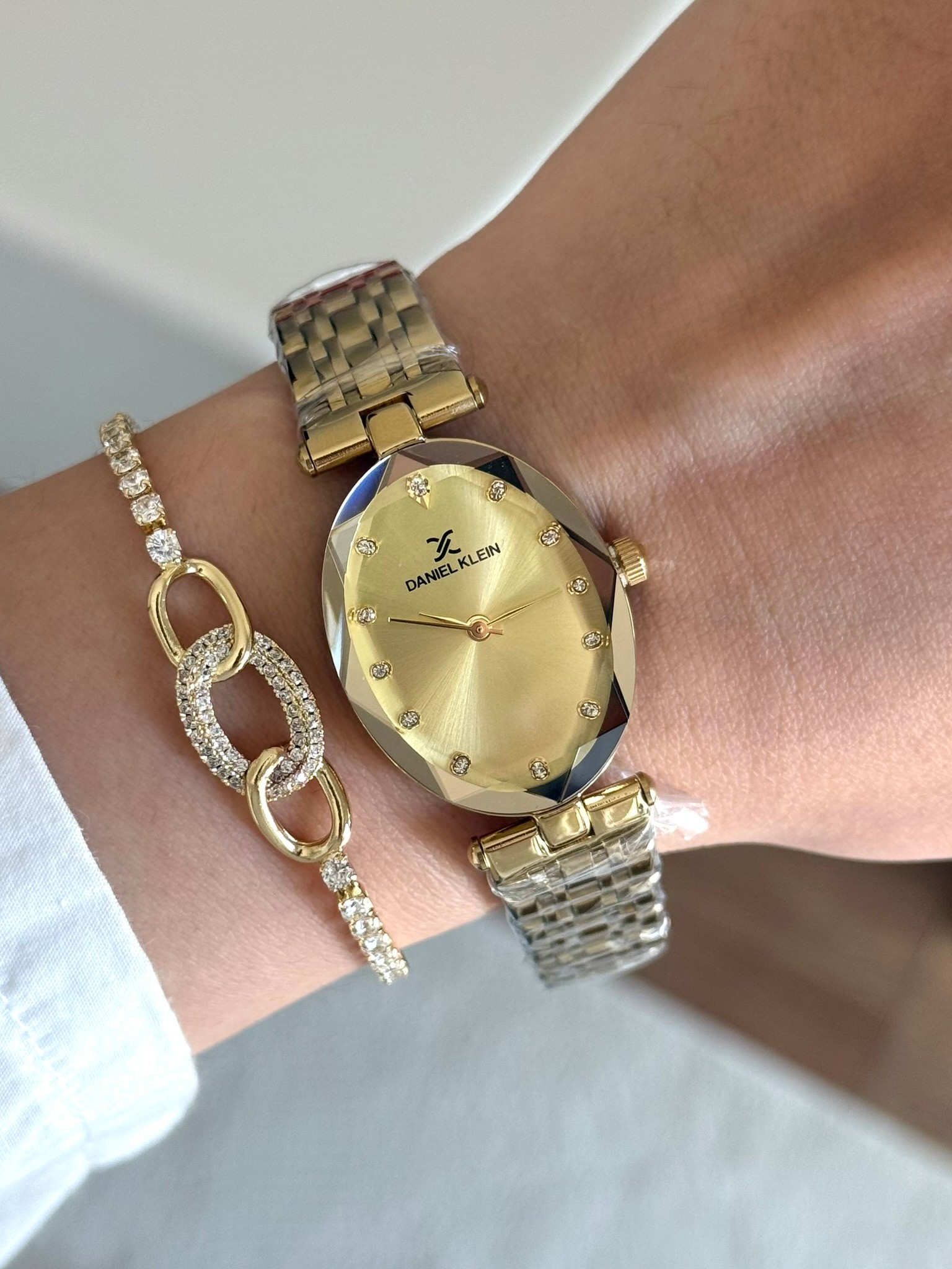 Daniel Klein Garantili Premium Kadın Kol Saati Gold Renk (Gold Kadran) RSDK-128