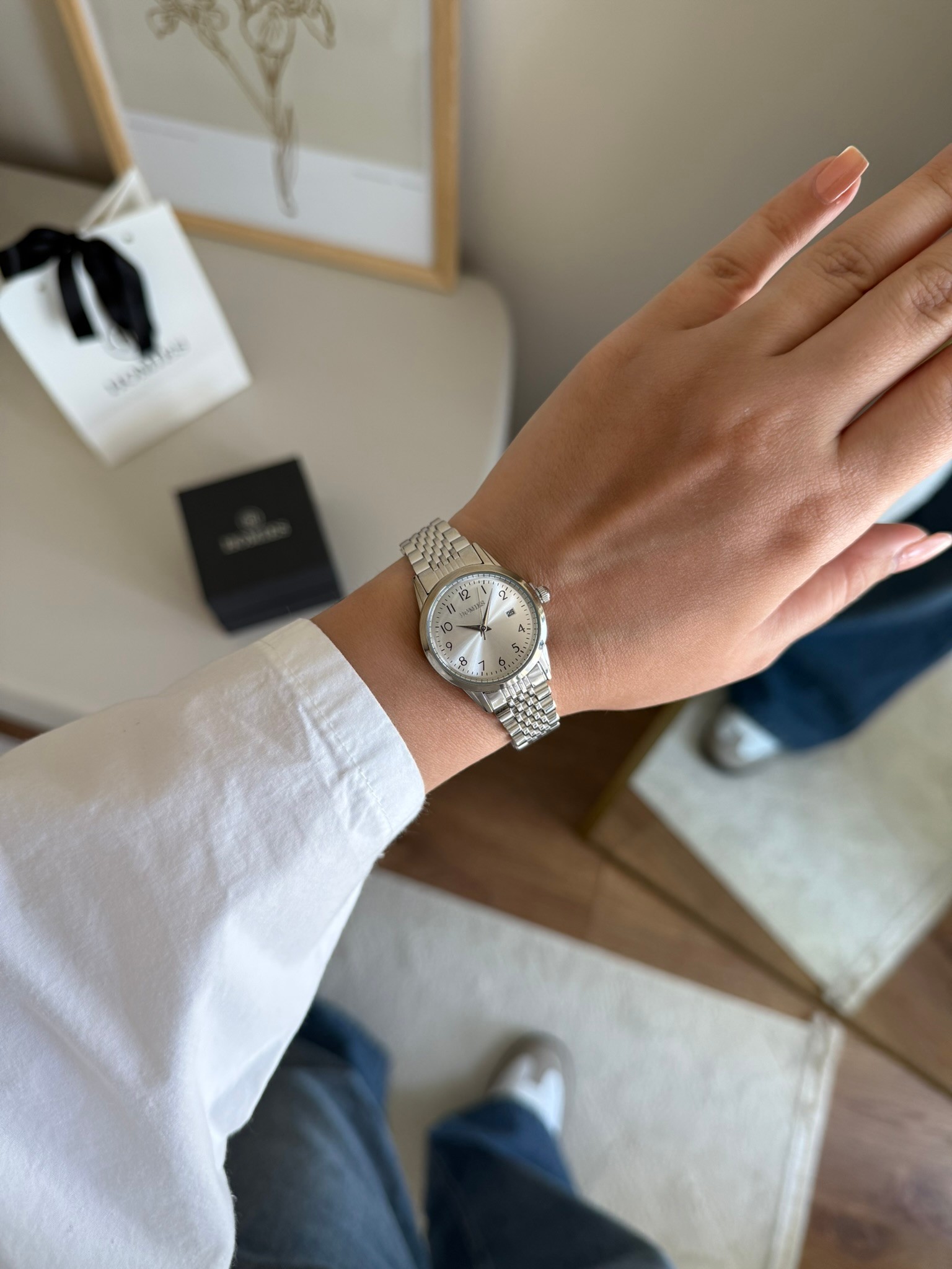 Homies Garantili Premium Kadın Kol Saati Gümüş (Beyaz Kadran) RSHMS-237