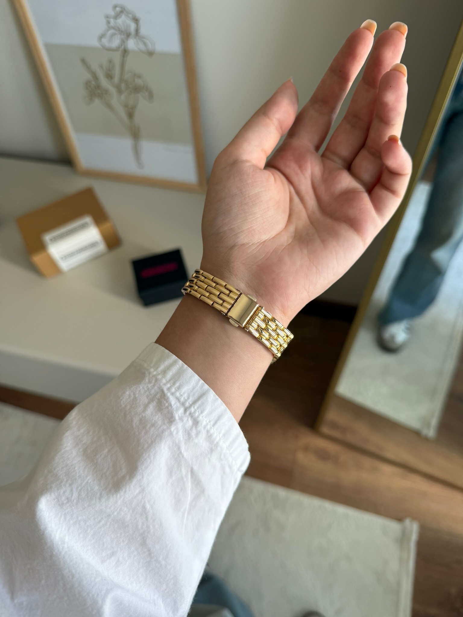 Crown Klasik Muadil Model Kol Saati Gold