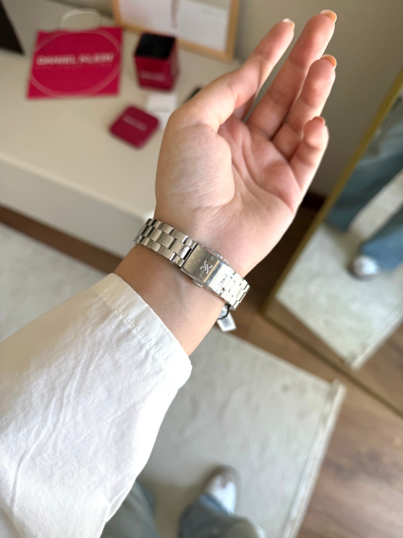 Daniel Klein Garantili Premium Kadın Kol Saati Gümüş Renk (Beyaz Kadran) RSDK-135
