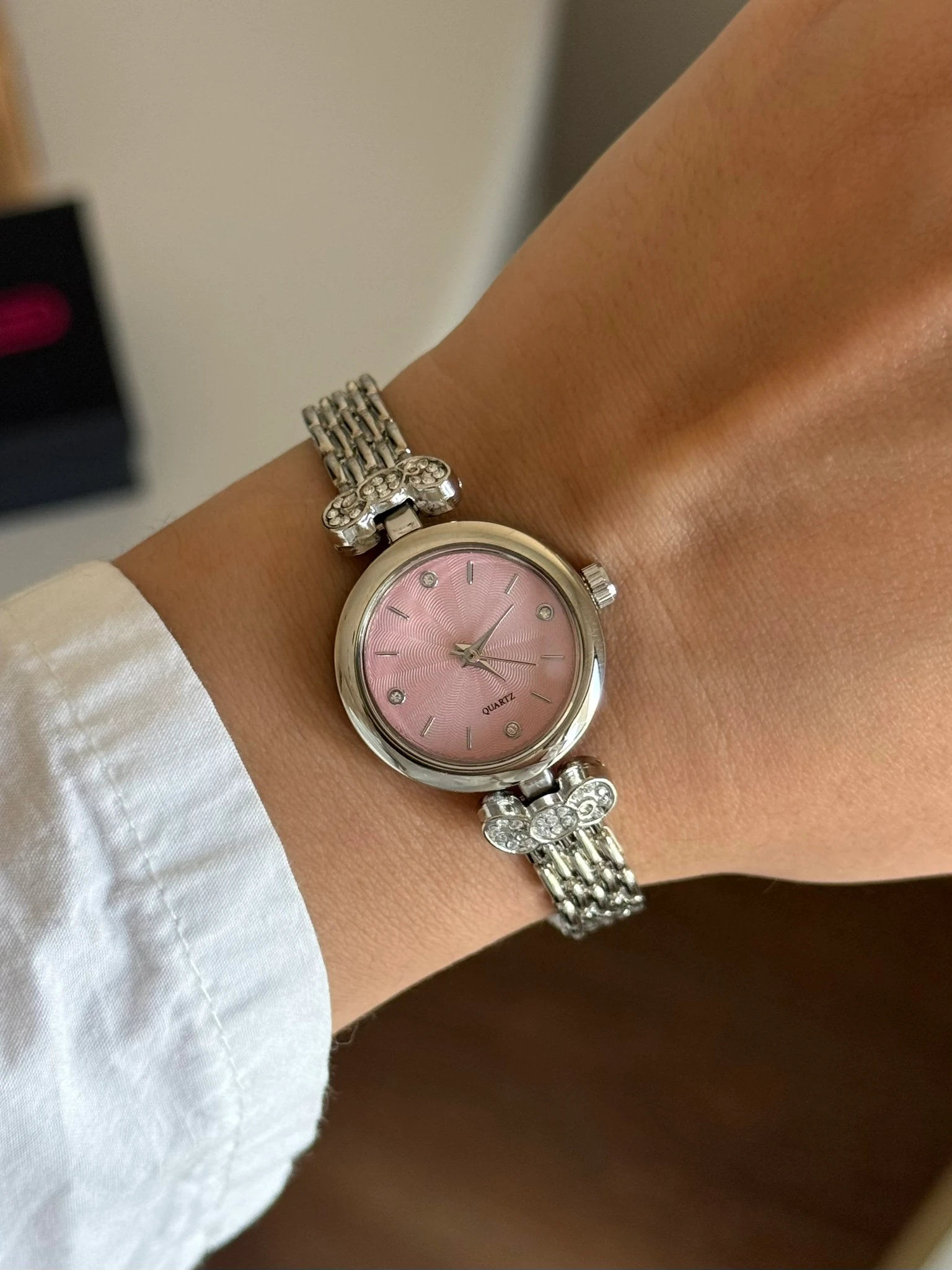 Mahre Minimal Kadın Kol Saati Gümüş (Pembe Kadran)