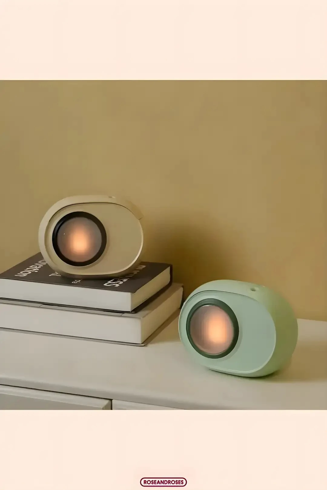 Ateş Efektli Buharlı Hava Nemlendirici ve Difüzör - Su Yeşili