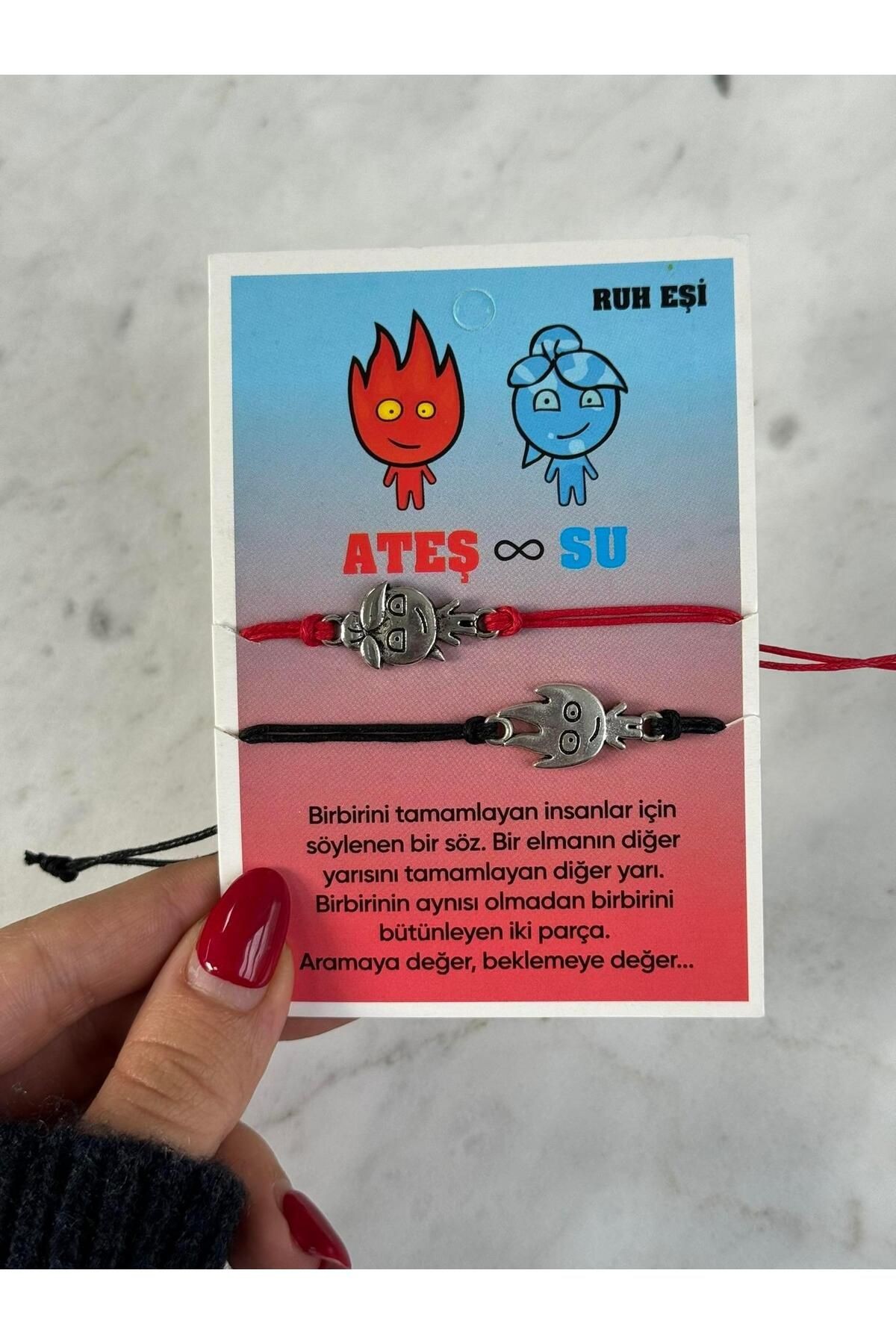 Ateş ve Su İp Bileklik