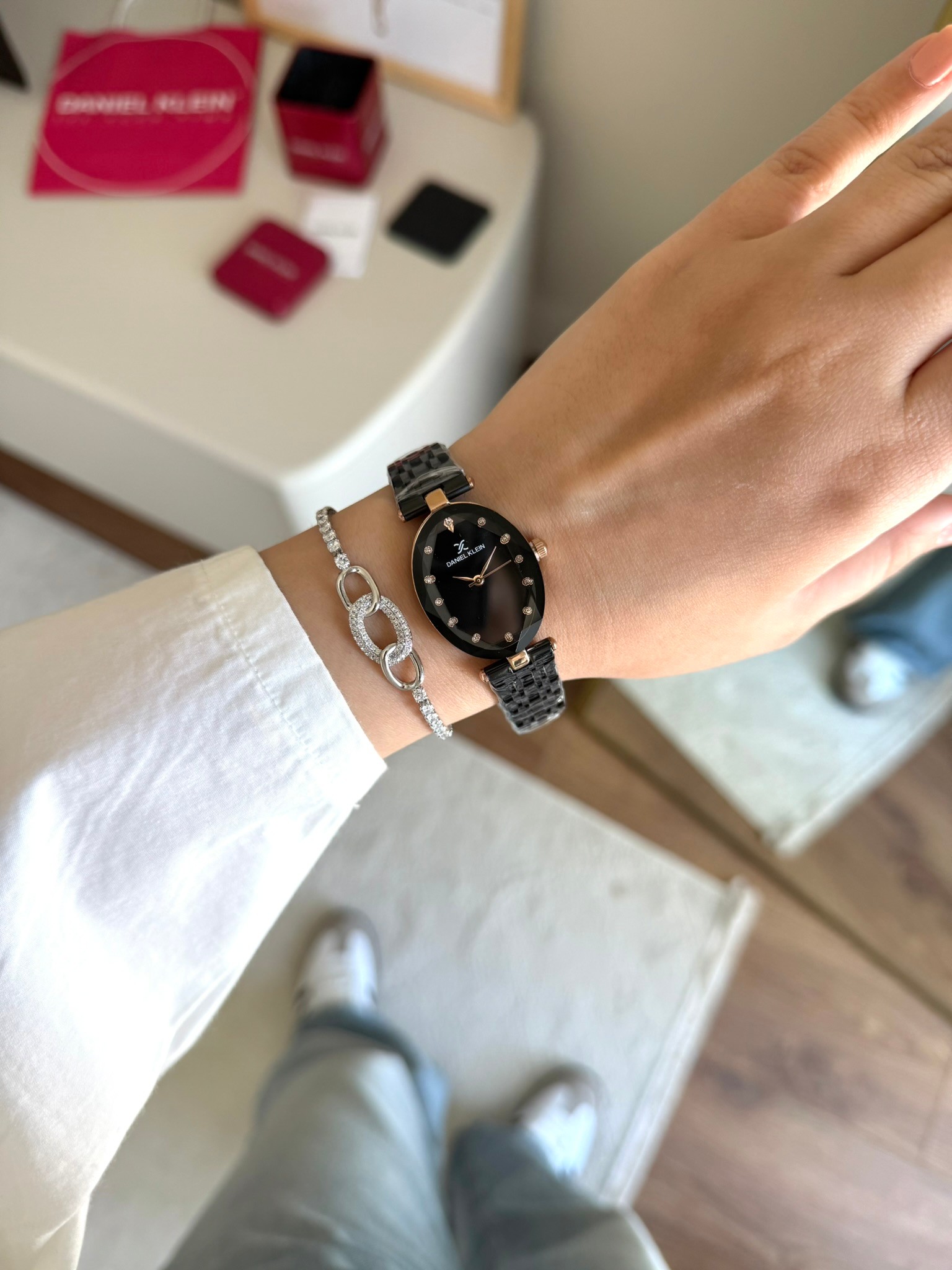 Daniel Klein Garantili Premium Kadın Kol Saati Siyah Renk (Siyah Kadran) RSDK-133