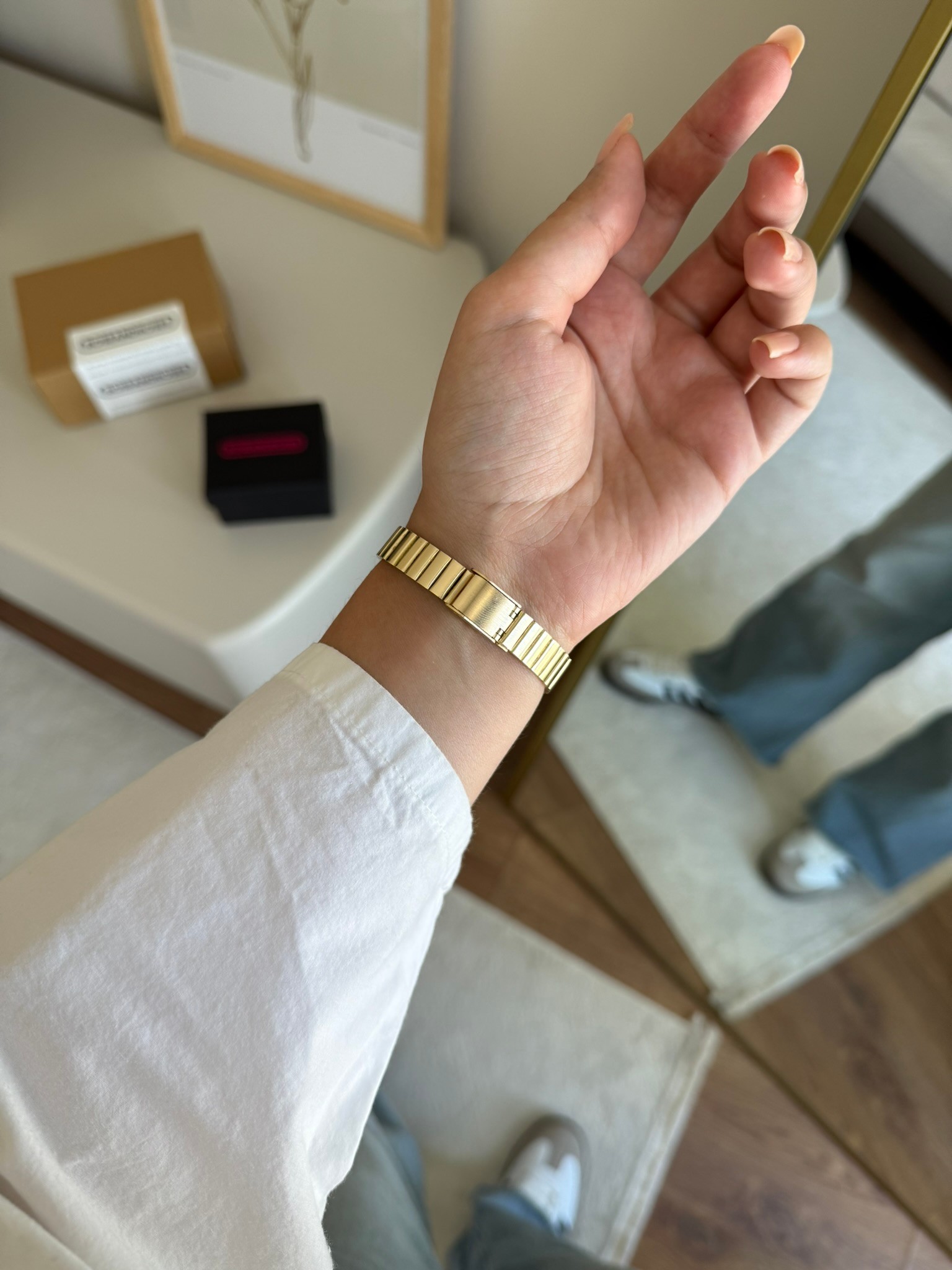 Vorsena Minimal Tasarım Kadın Kol Saati Gold (Yeşil Kadran)